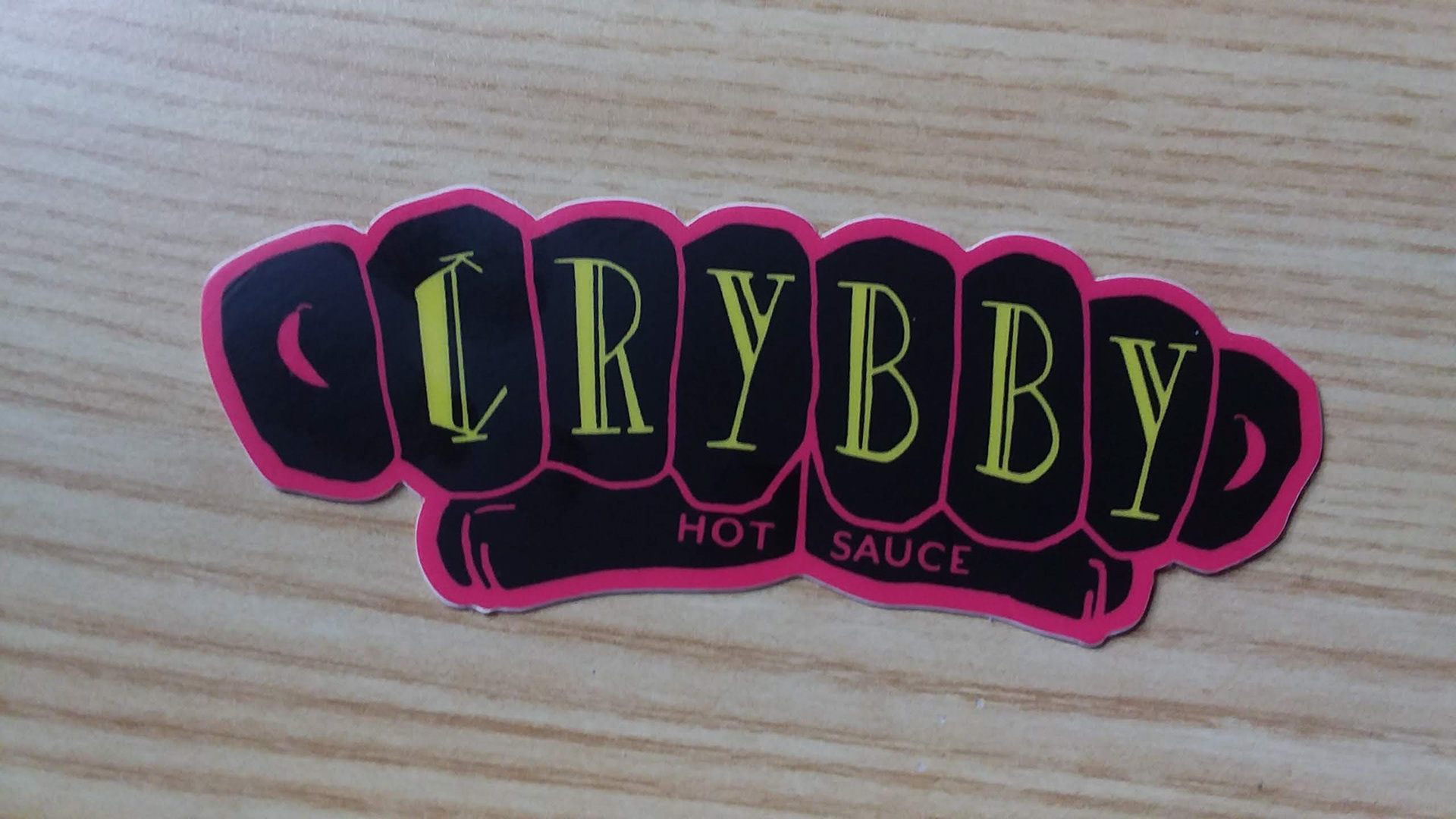 Assorted stickers help spread brand awareness.