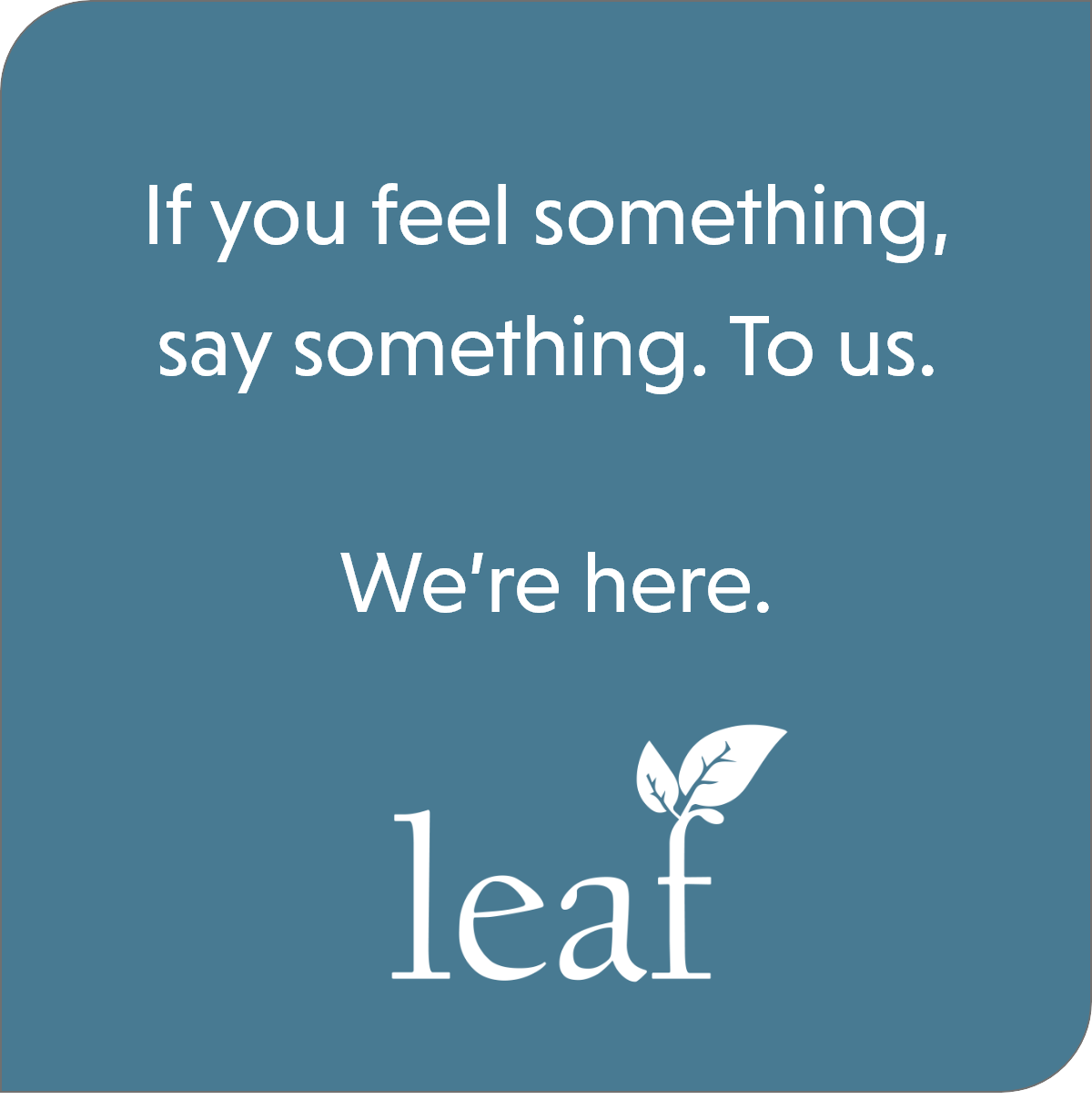 Leaf social media example
