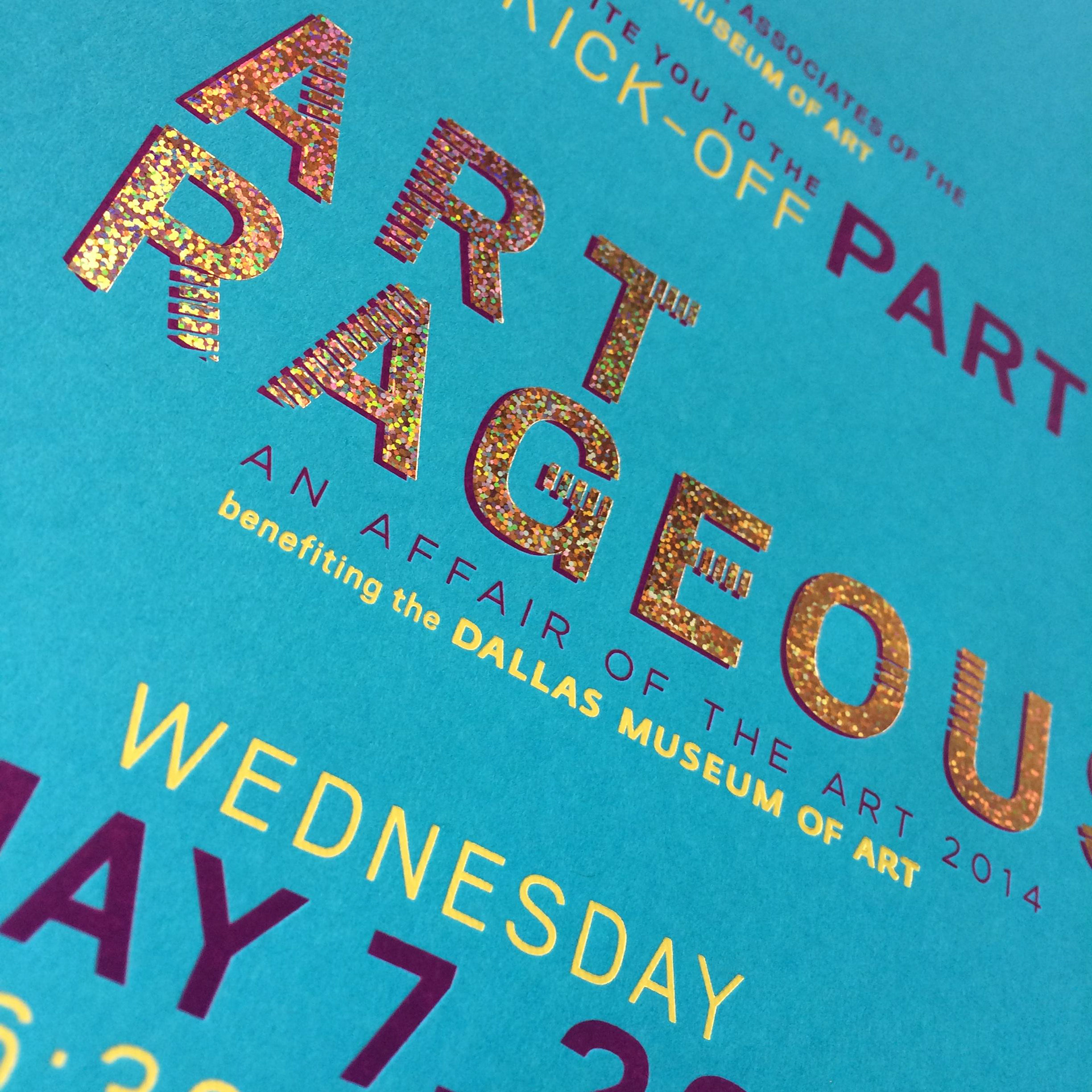 Fundraiser invitation.