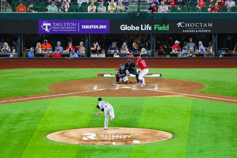 Homeplate rotational signage.