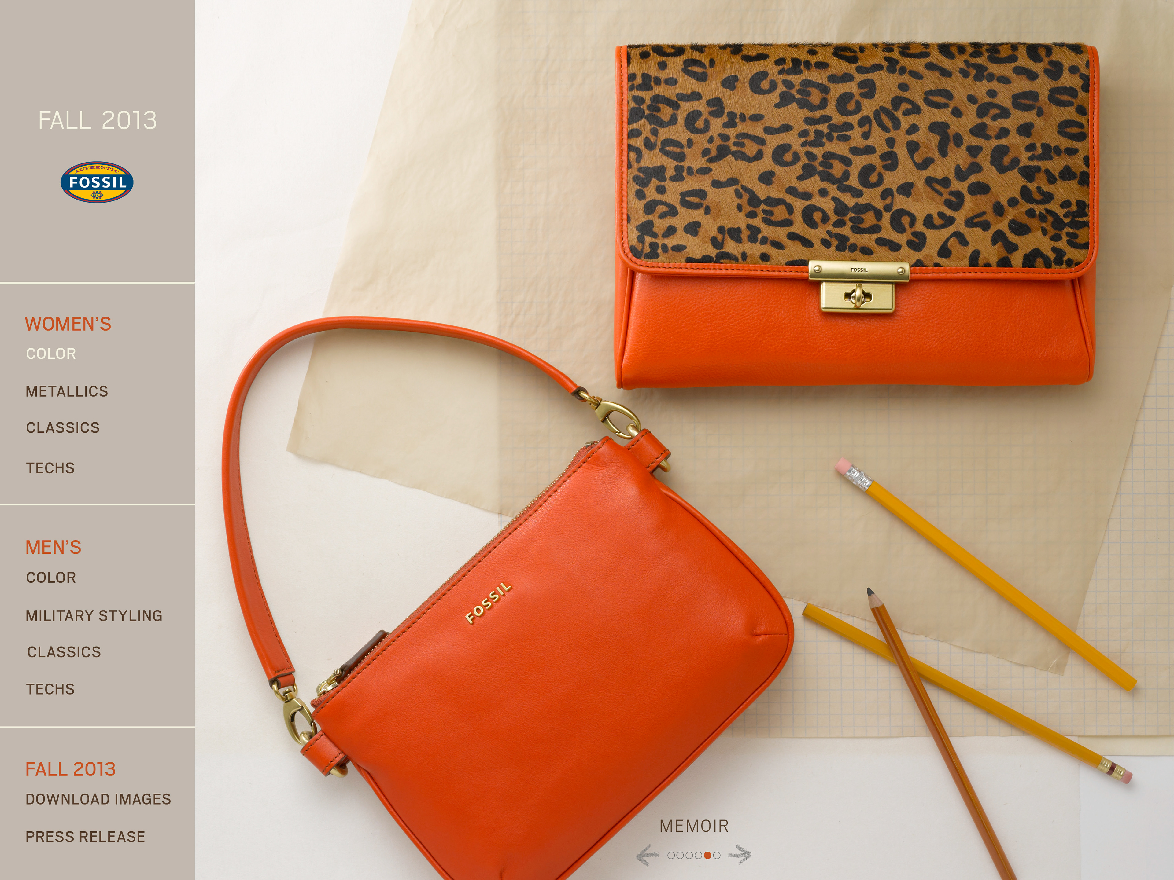 Digital press kit for wholesale buyers.