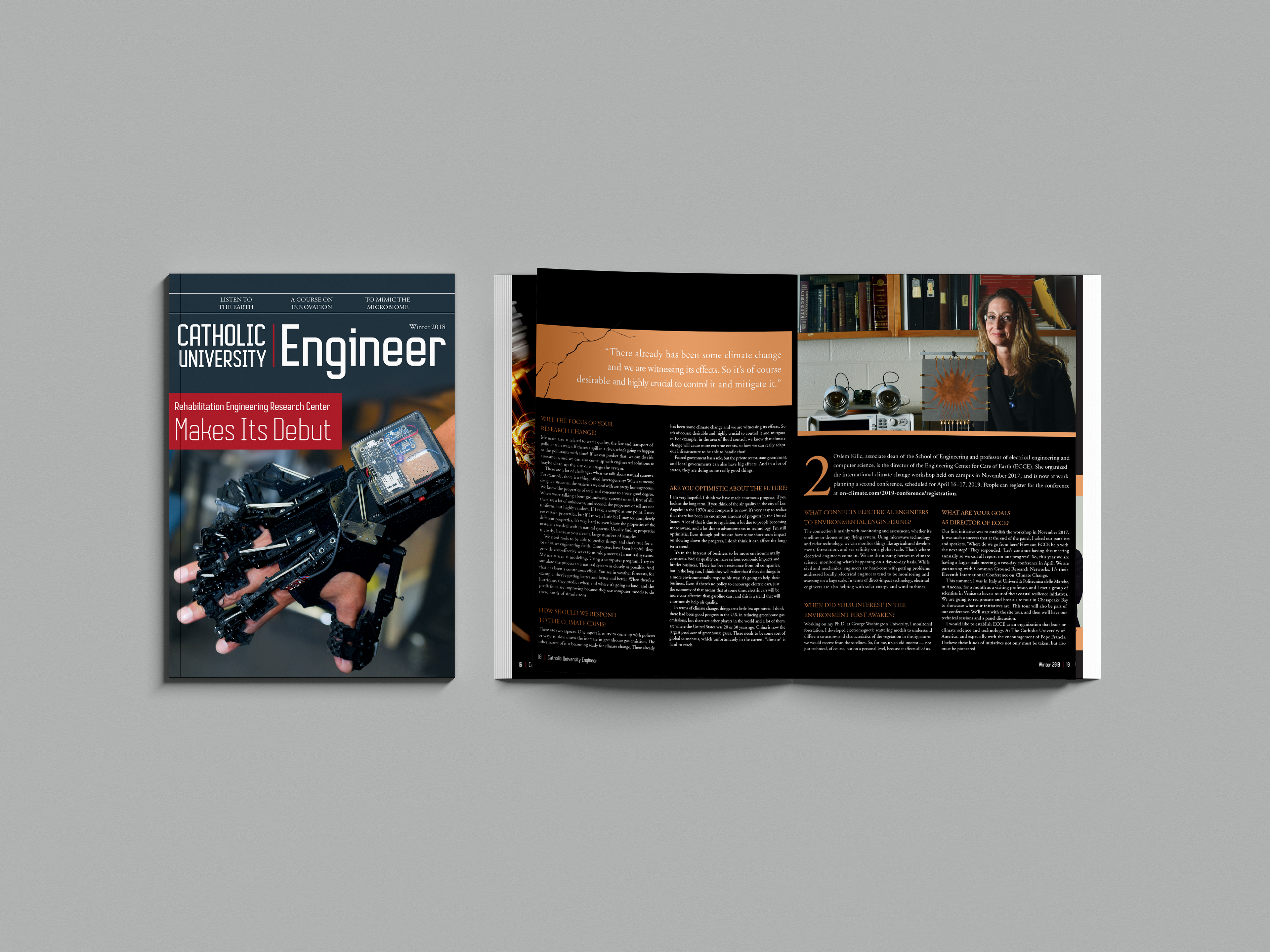Winter 2018 Listen to the Earth Feature Design, Spread 2