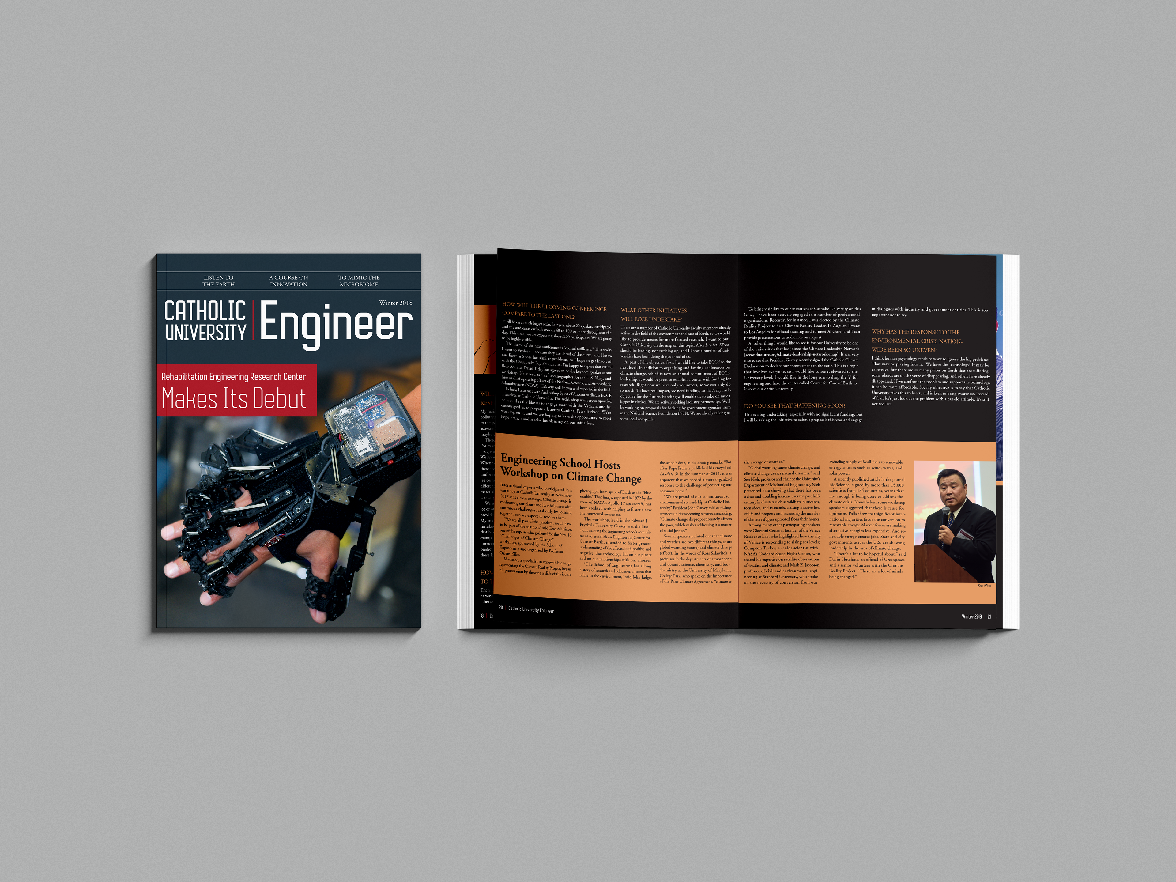 Winter 2018 Listen to the Earth Feature Design, Spread 3