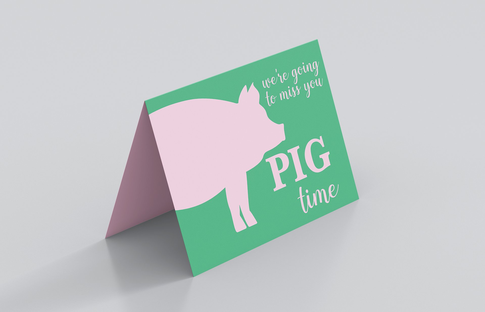 Goodbye Card Front Cover, 2021.