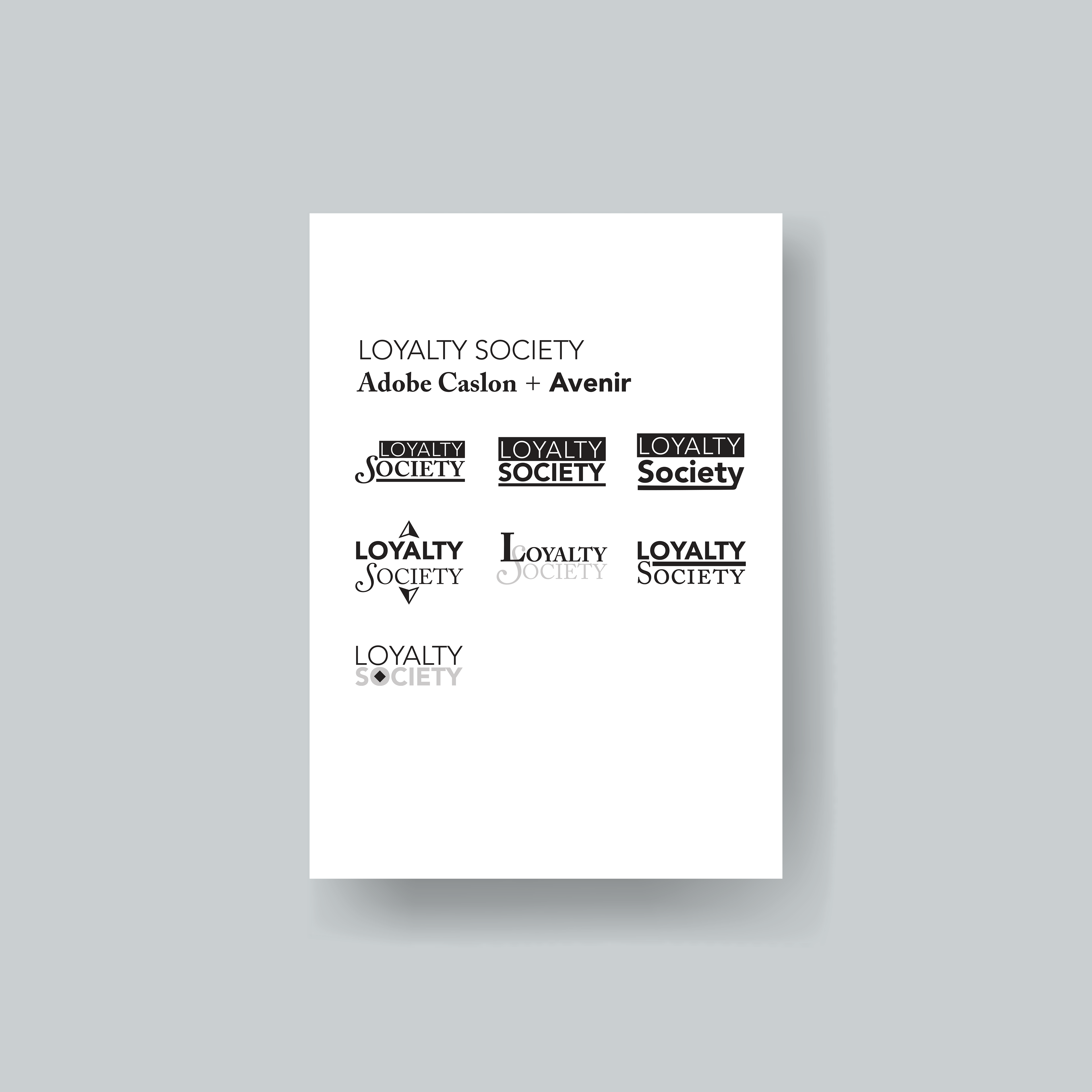 Loyalty Society Logo Concepts