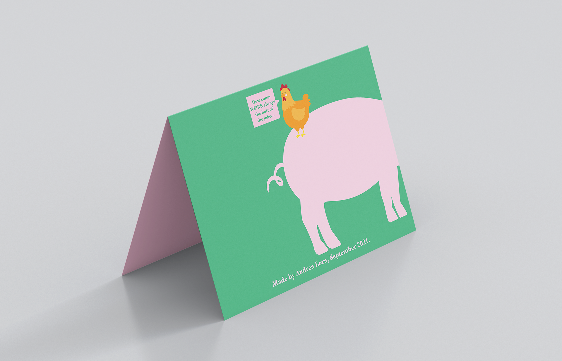 Goodbye Card Back Cover, 2021.