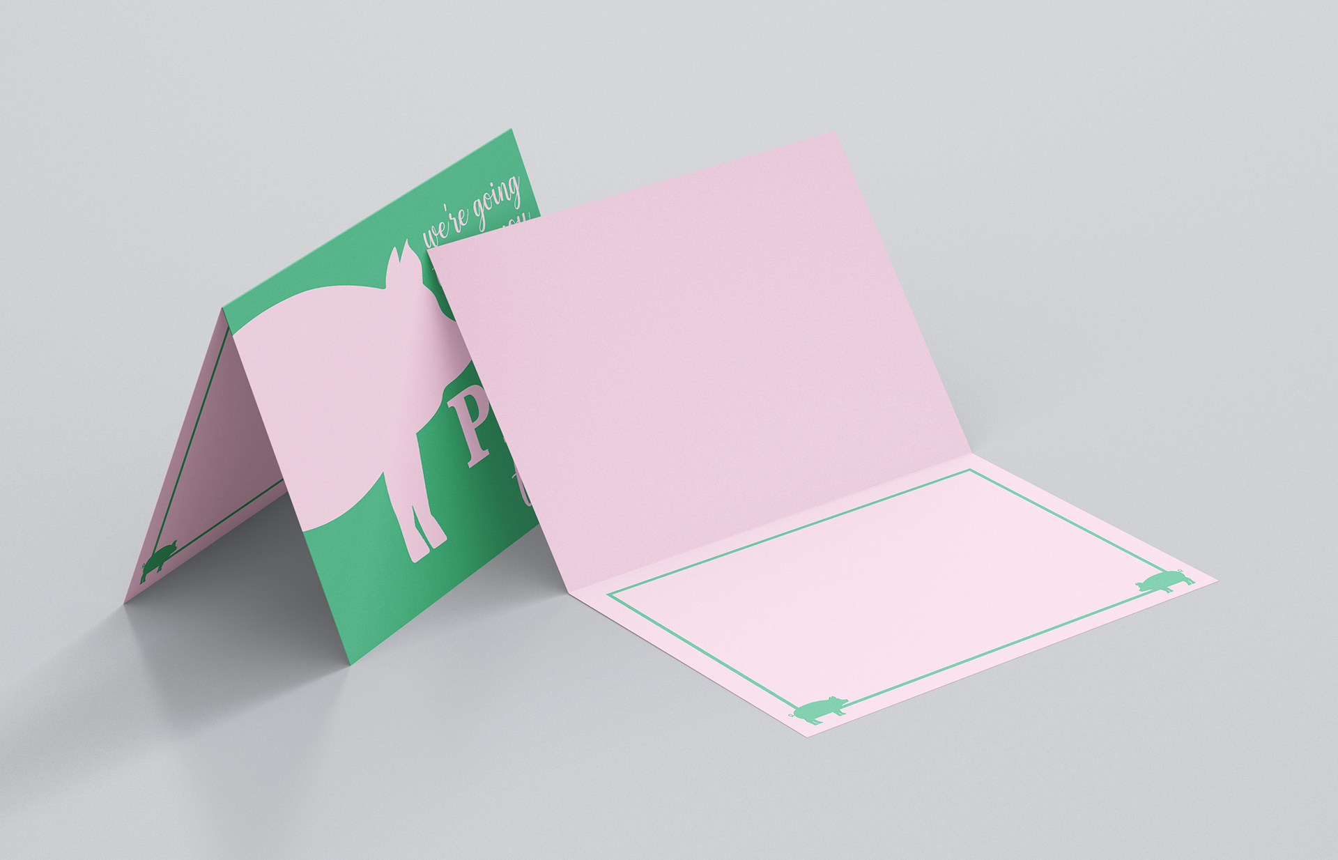Goodbye Card Front Cover + Inside, 2021.