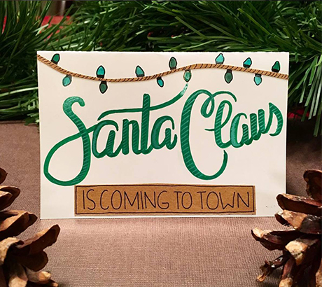 Hand-Made Holiday Card, 2017.