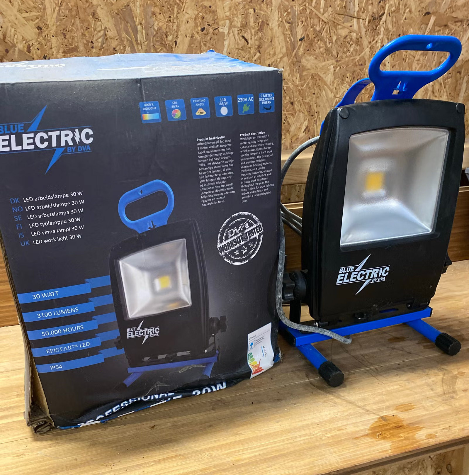 Blue Electric før redesign