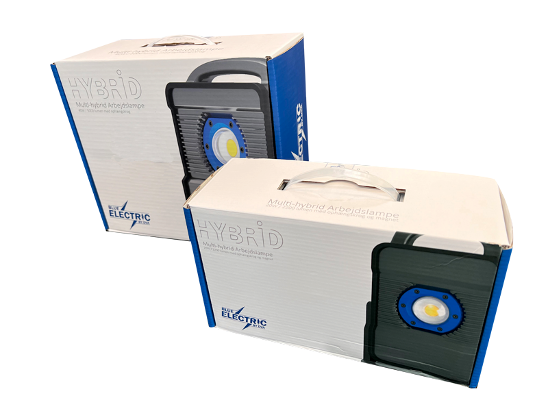 Emballage til arbejdslampe