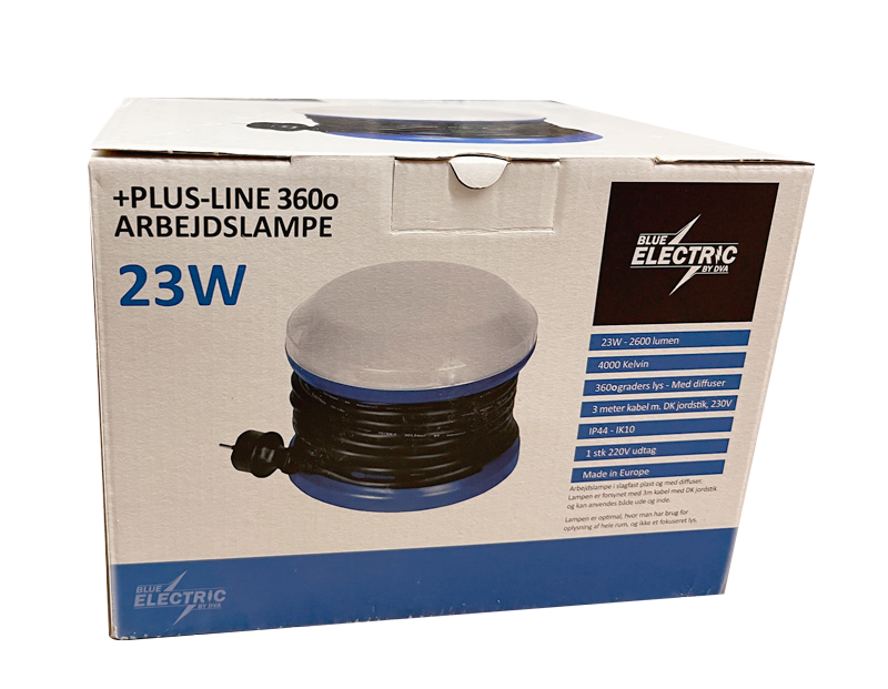 Emballage til arbejdslampe