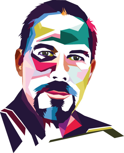 Polyart selvportræt