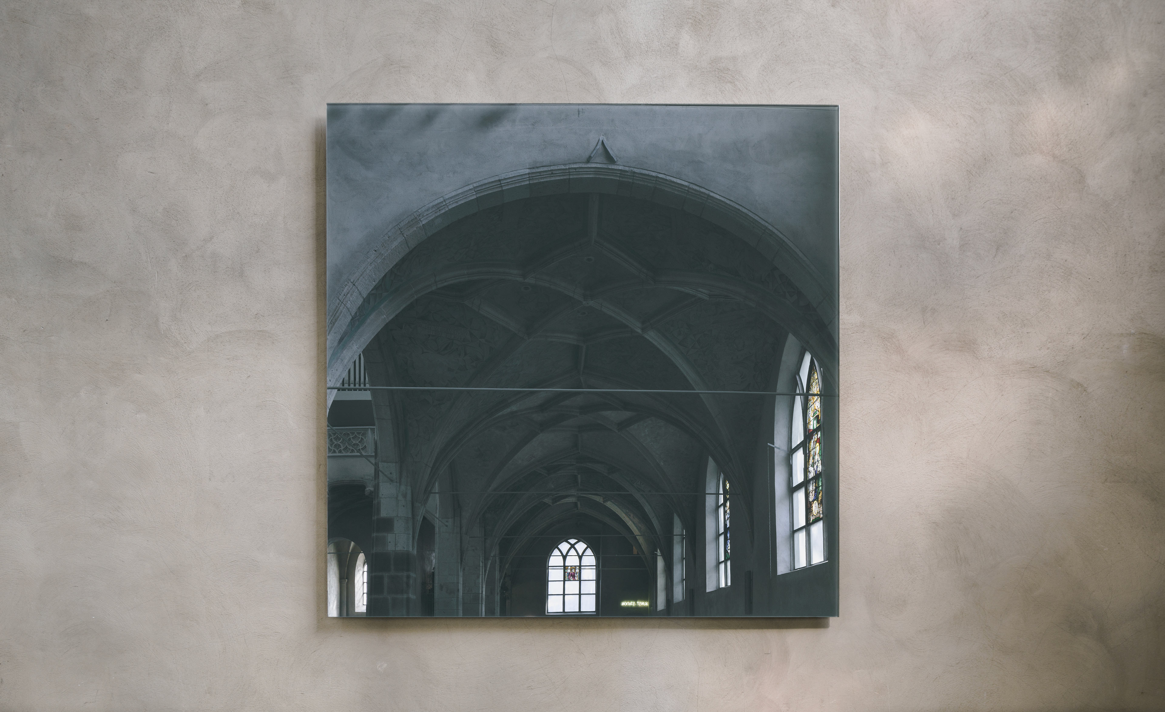 Ausstellung Fotodokumentation CCFranken: gerhard richter "grauer spiegel" kunststation sankt peter