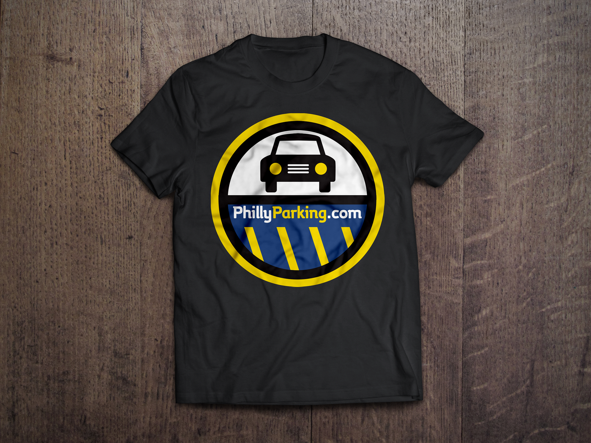 Phillyparking.com logo T-Shirt mockup