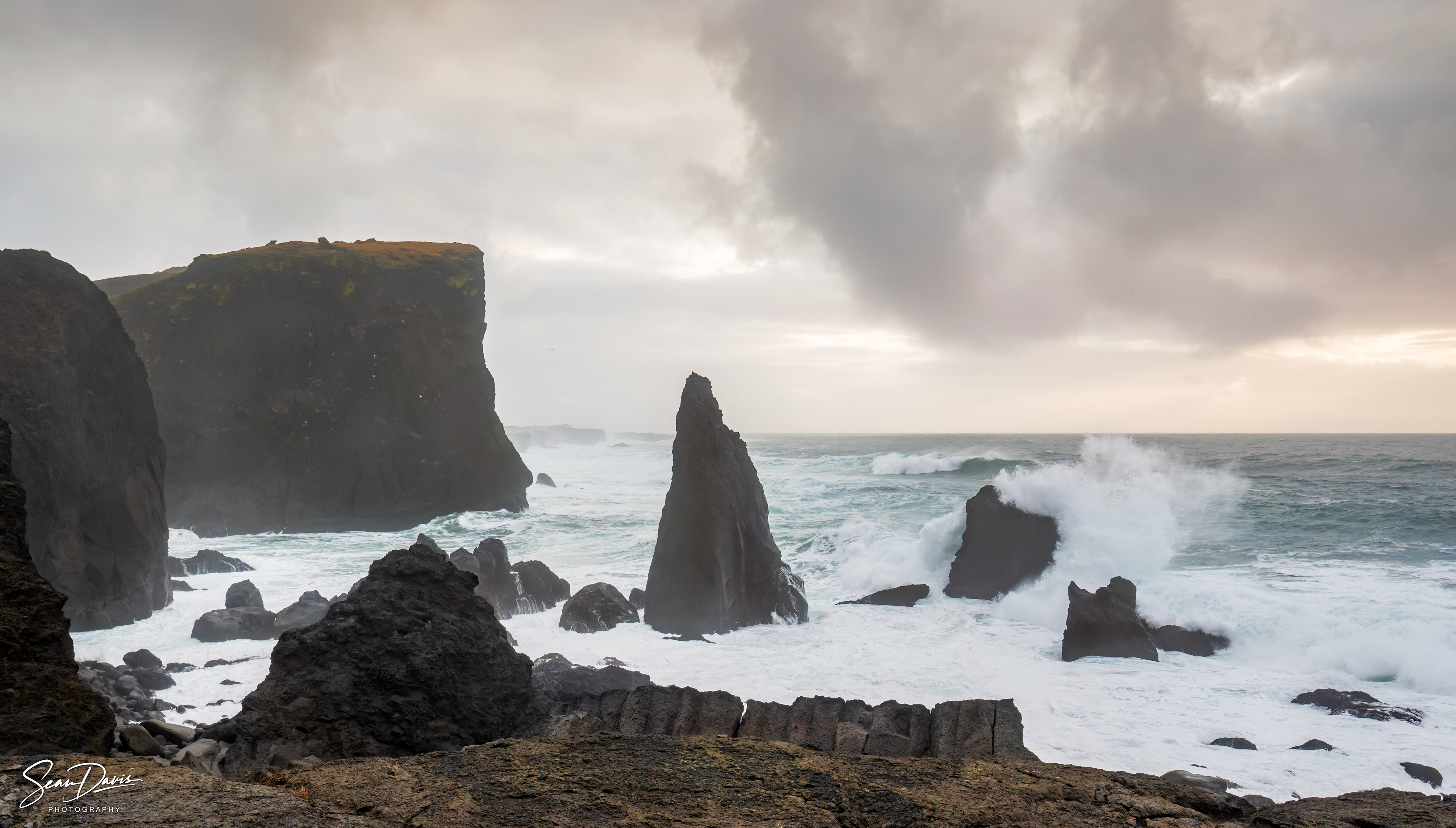 Sunset over Reykjanes Peninsula
