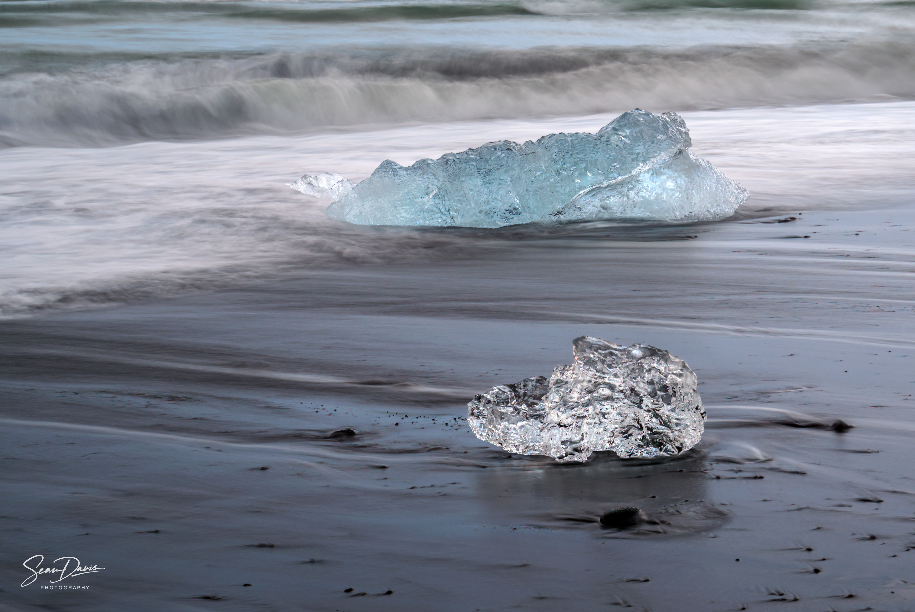 Sunrise at Diamond Beach, Jökulsárlón
