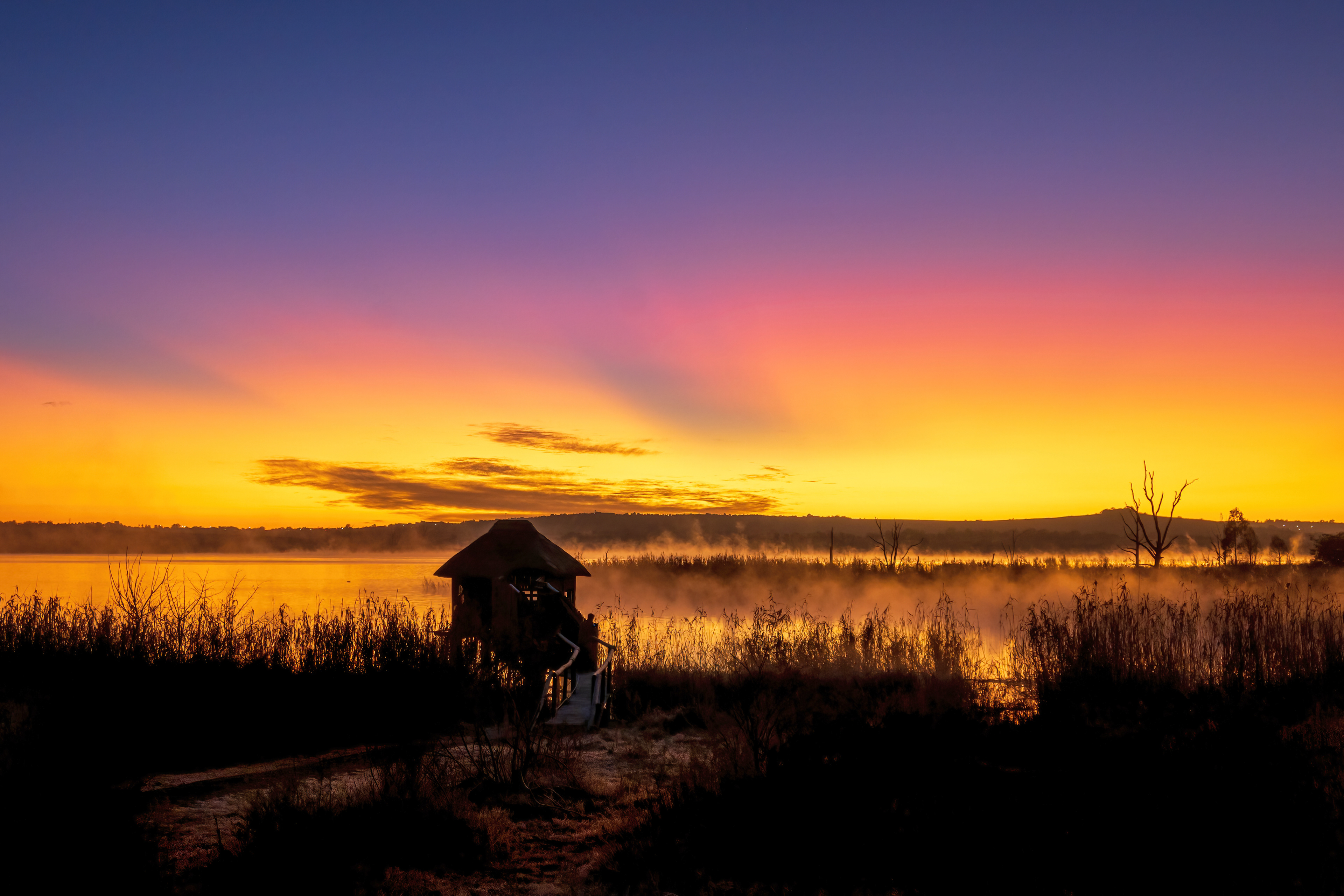 Sunrise over Rietvlei Dam