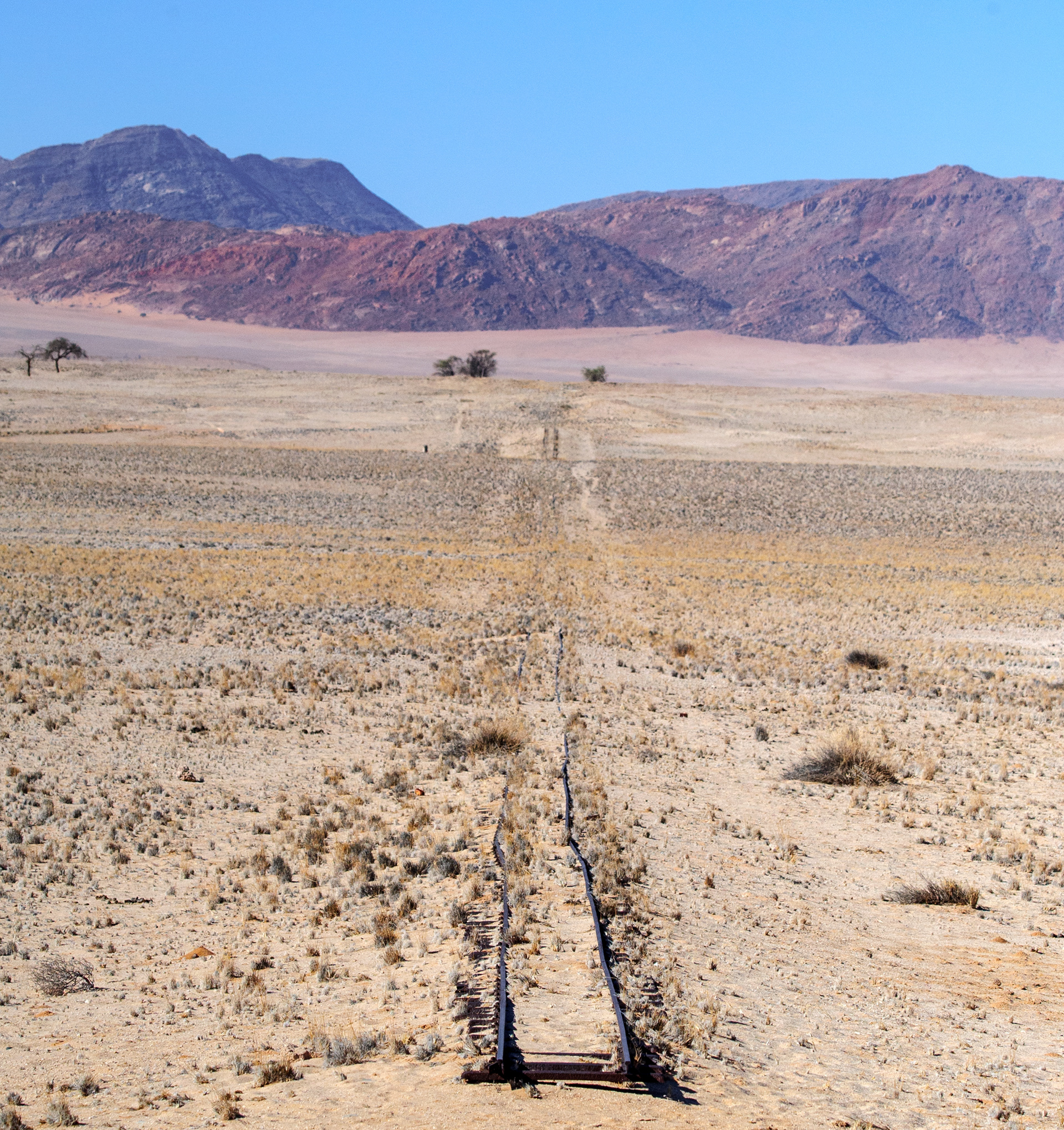 Rail tracks to nowhere - Namibia