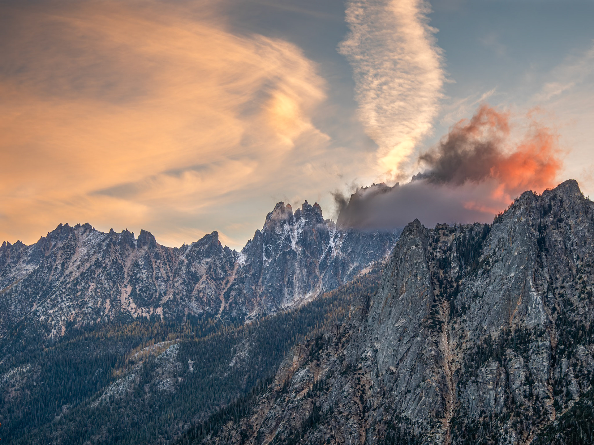Silver Star Mountain on Fire
