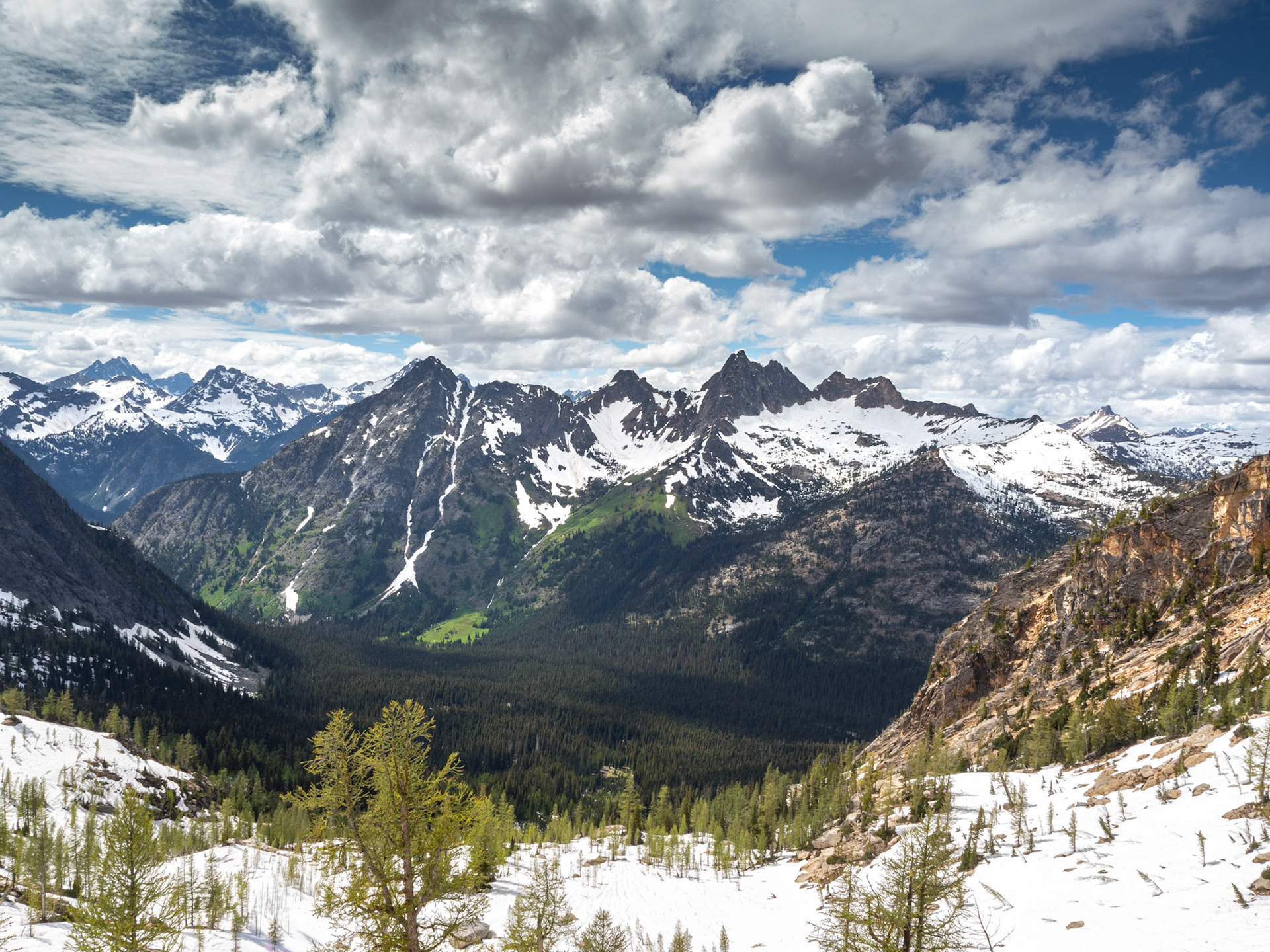 Mountain View from South Early Winter Spire