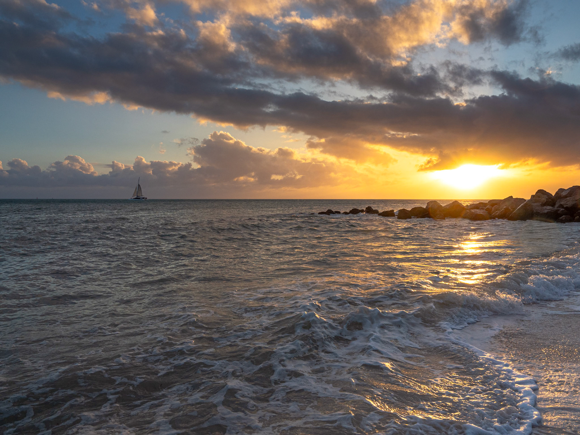 Departing Ship from Key West