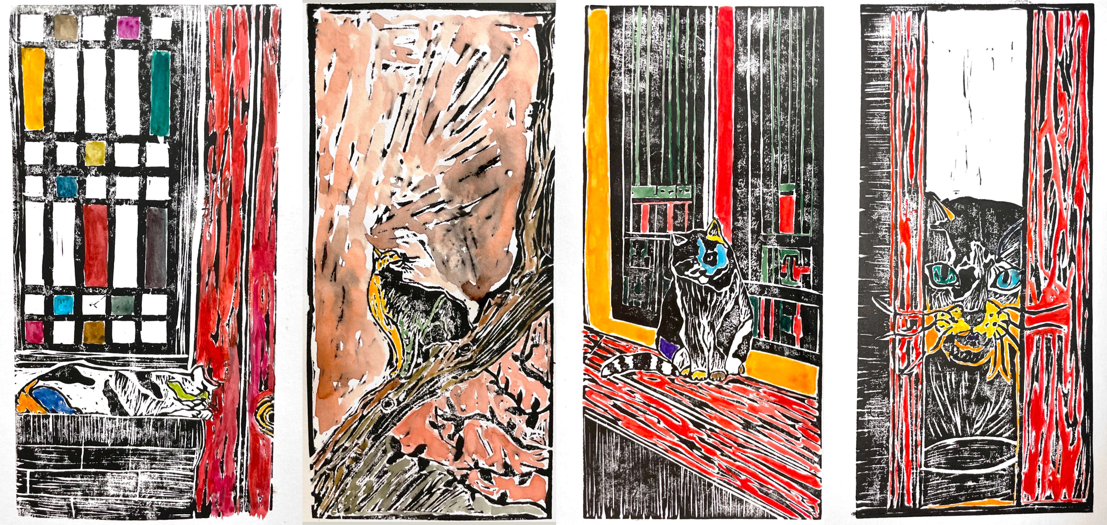 Cats in the Forbidden City, Printmaking