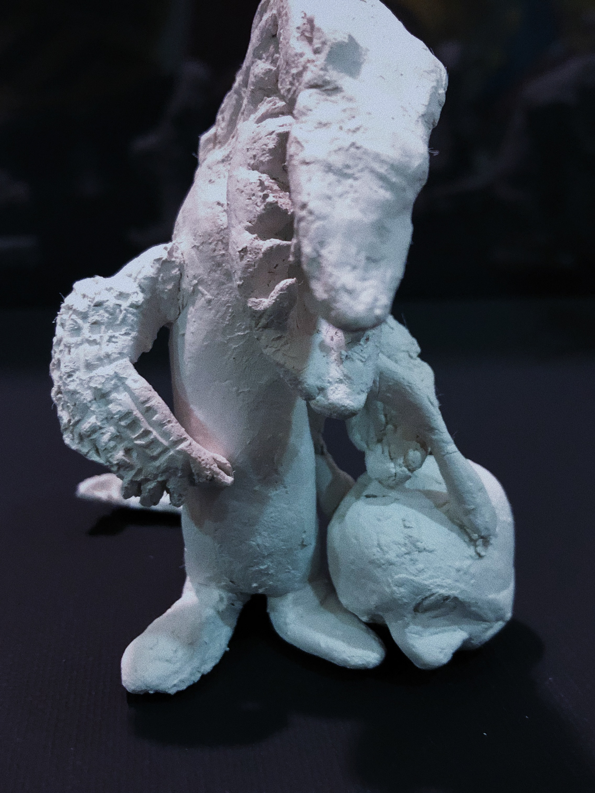 Human and animal role reversal,Sculpture