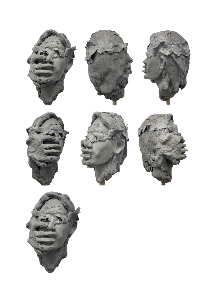 Silence, Clay Sculpture