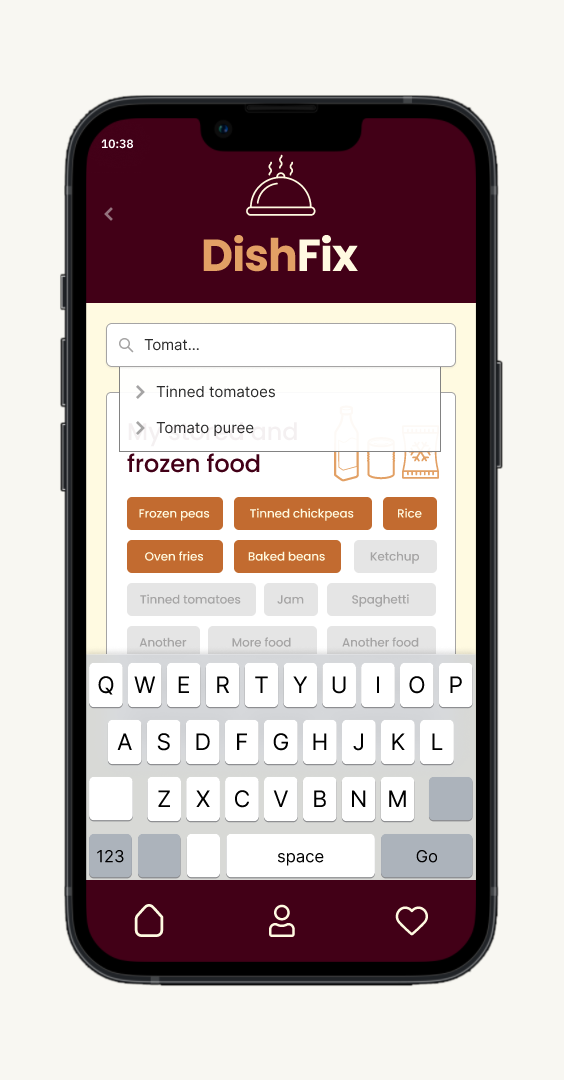 Stored food entry