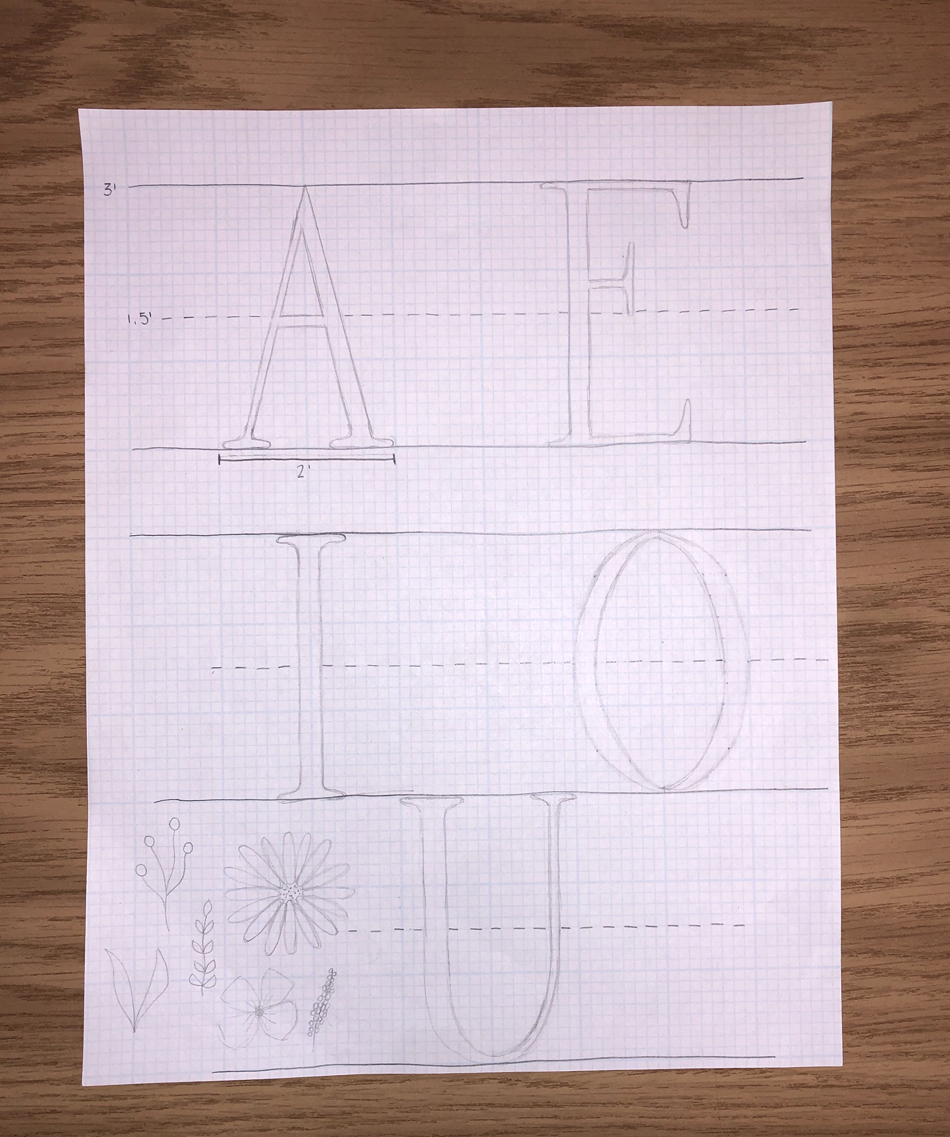 Lettering practice