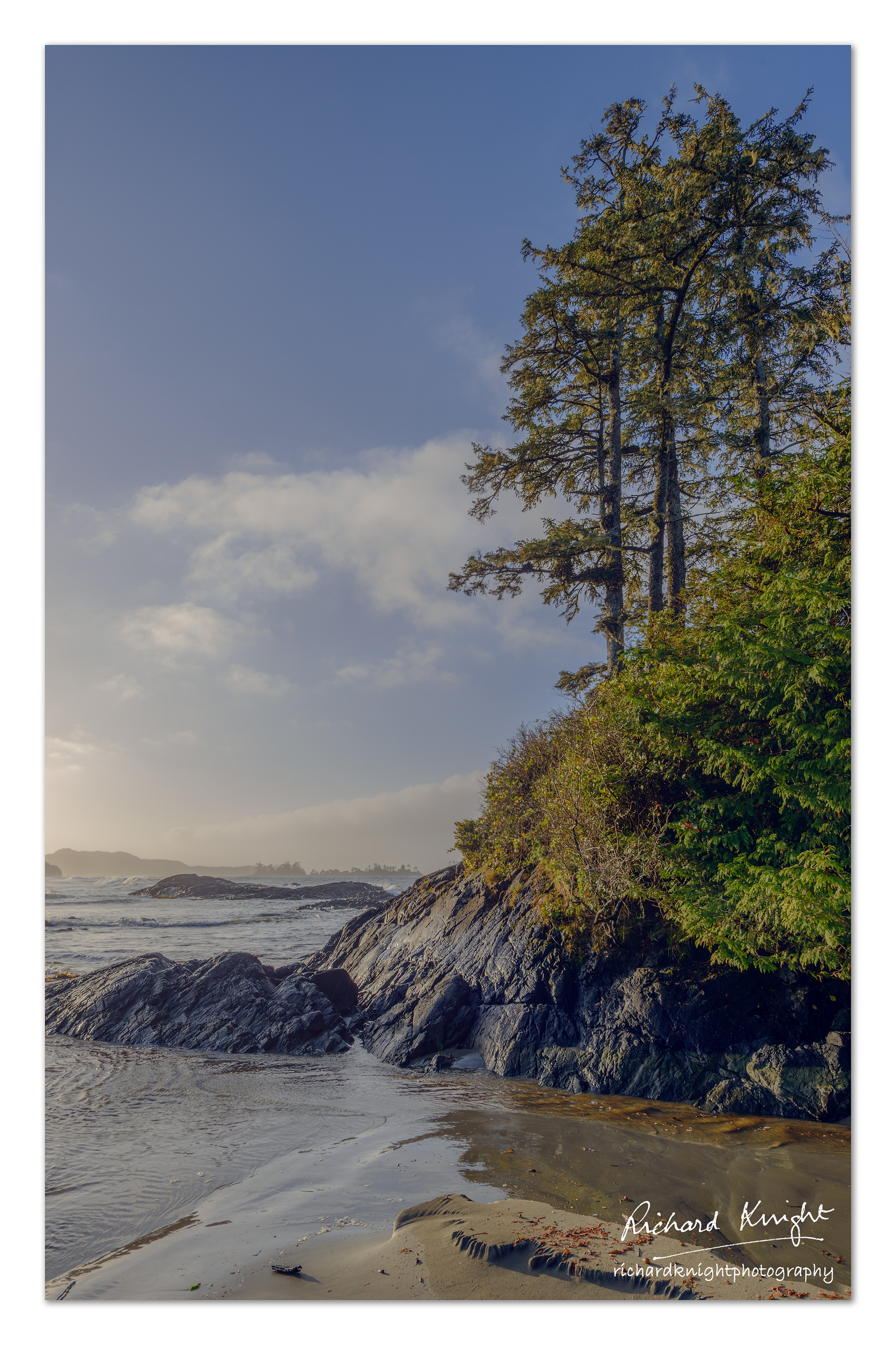 At the north end of Chesterman Beach