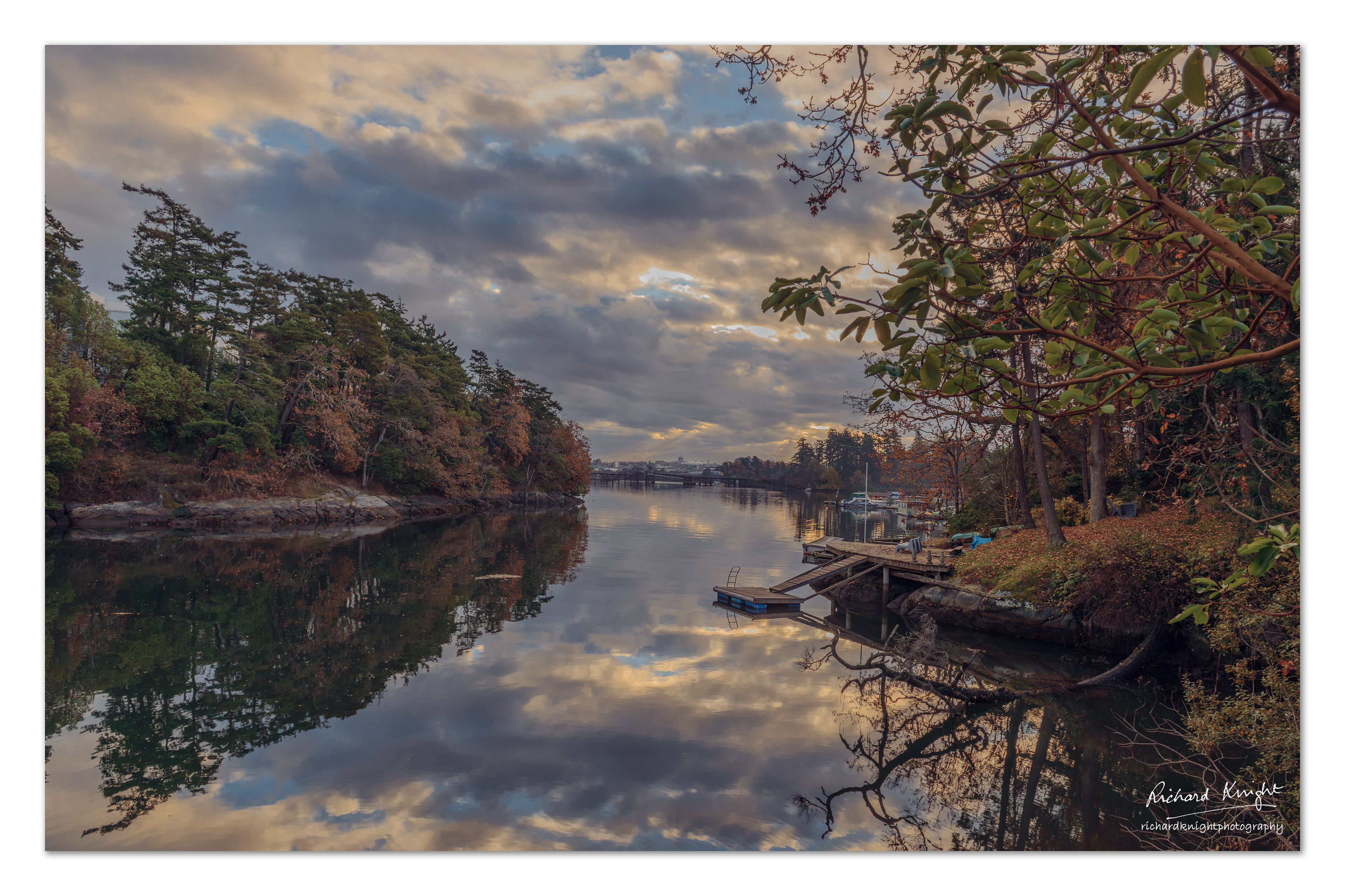 A still waterway north of Victoria