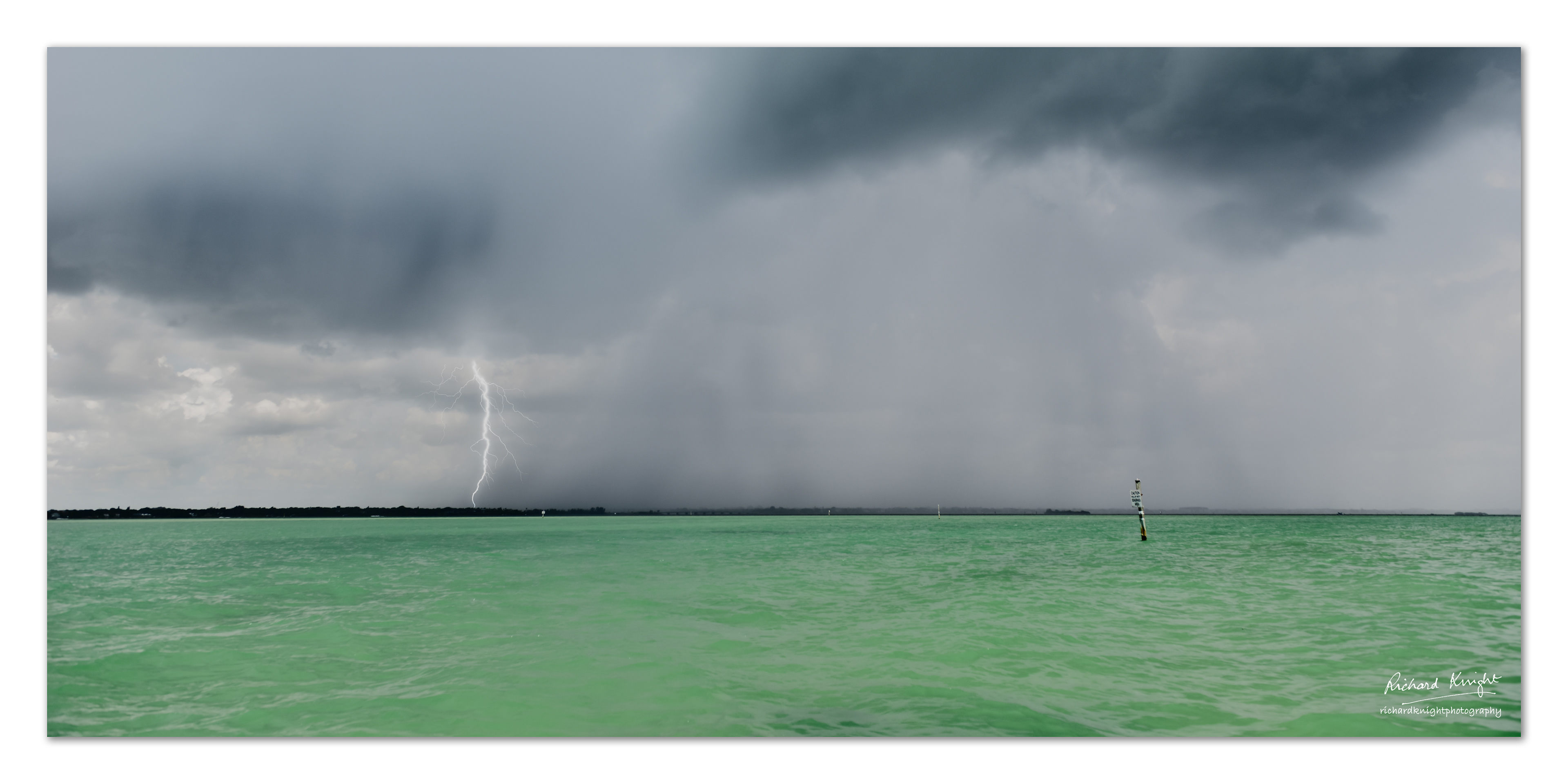 An approaching squall on the Indian River Lagoon