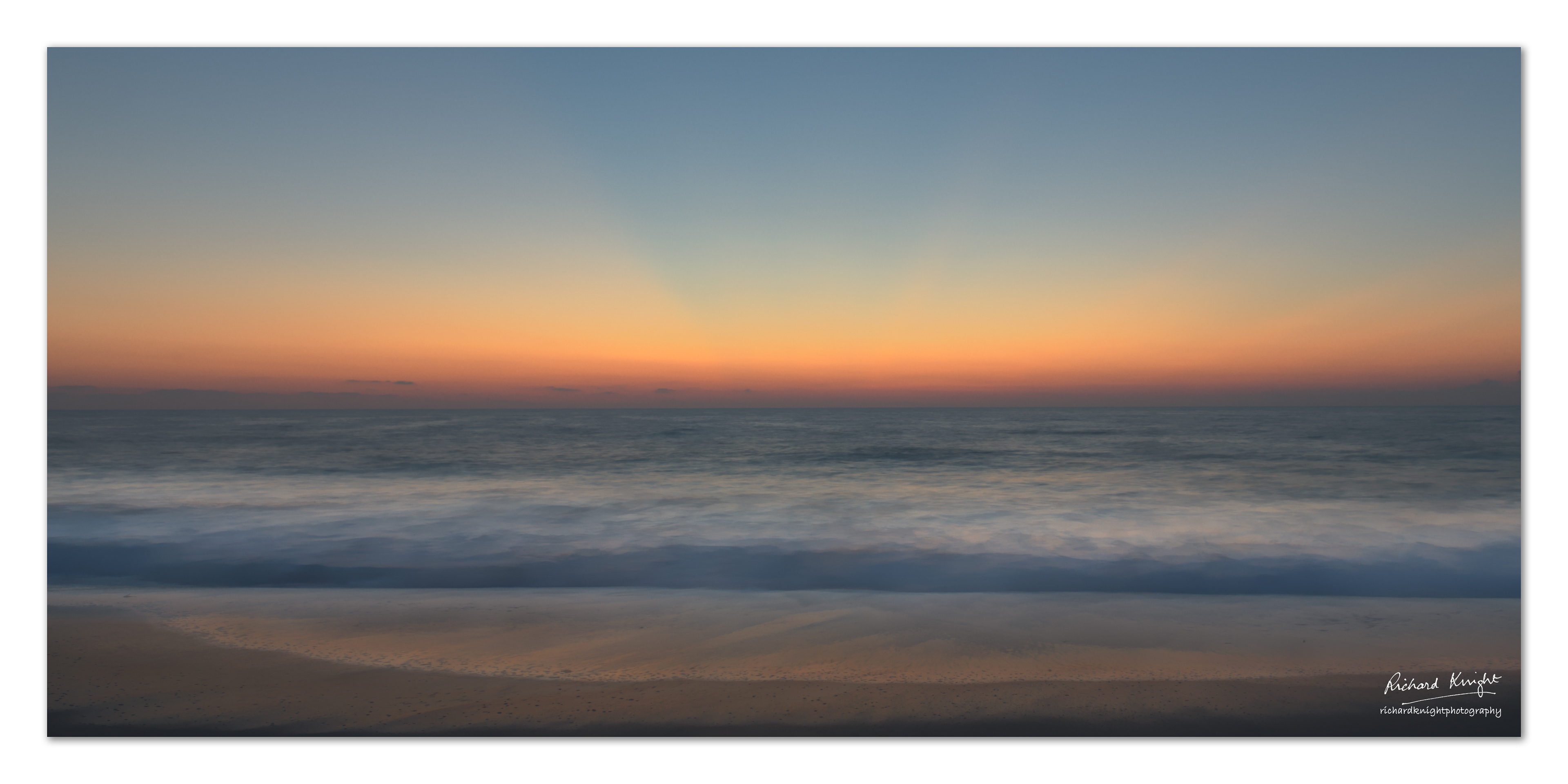 Just before the sun comes up over South Beach, Vero