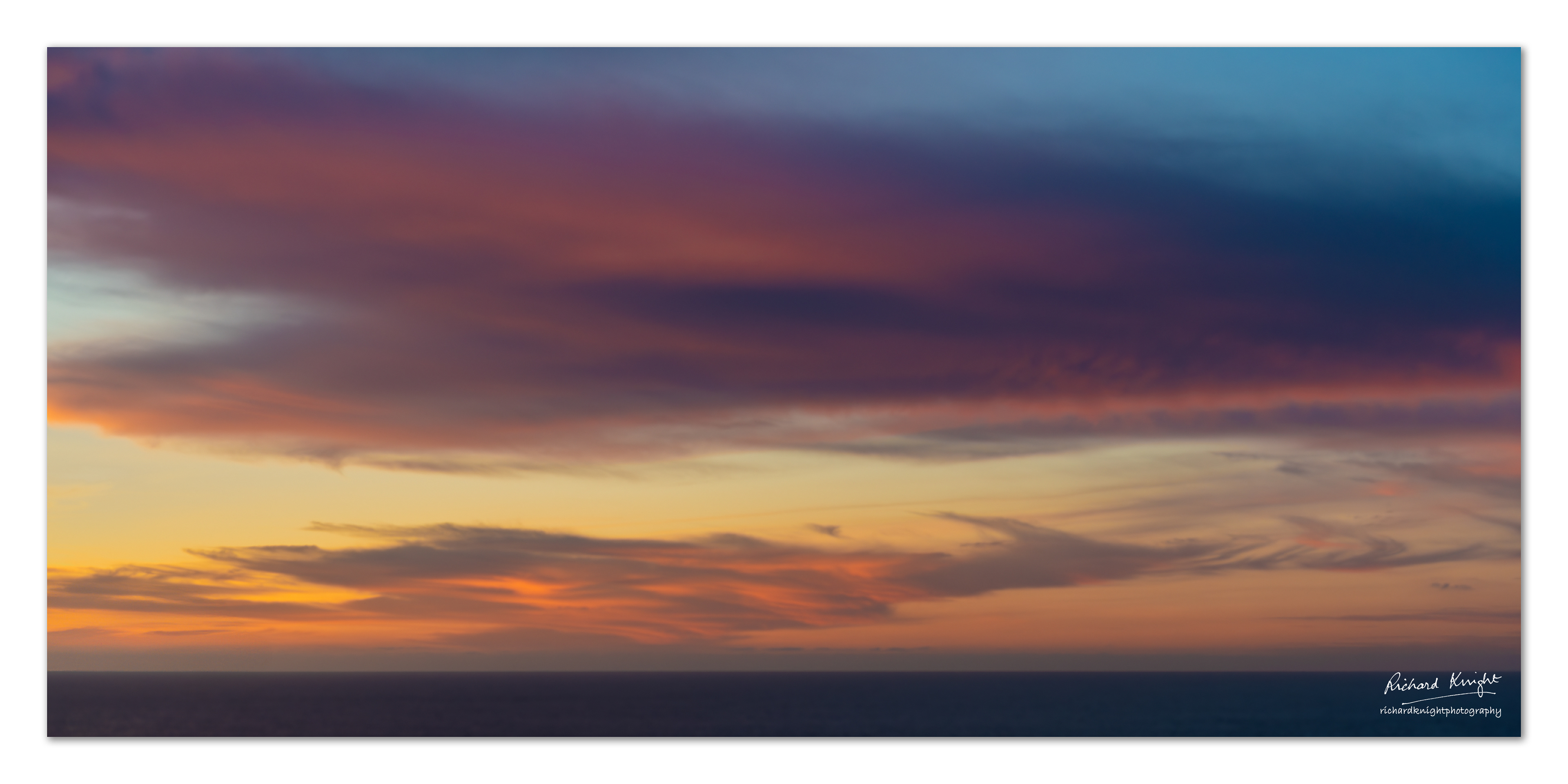 A sunset off the Carmel Highlands