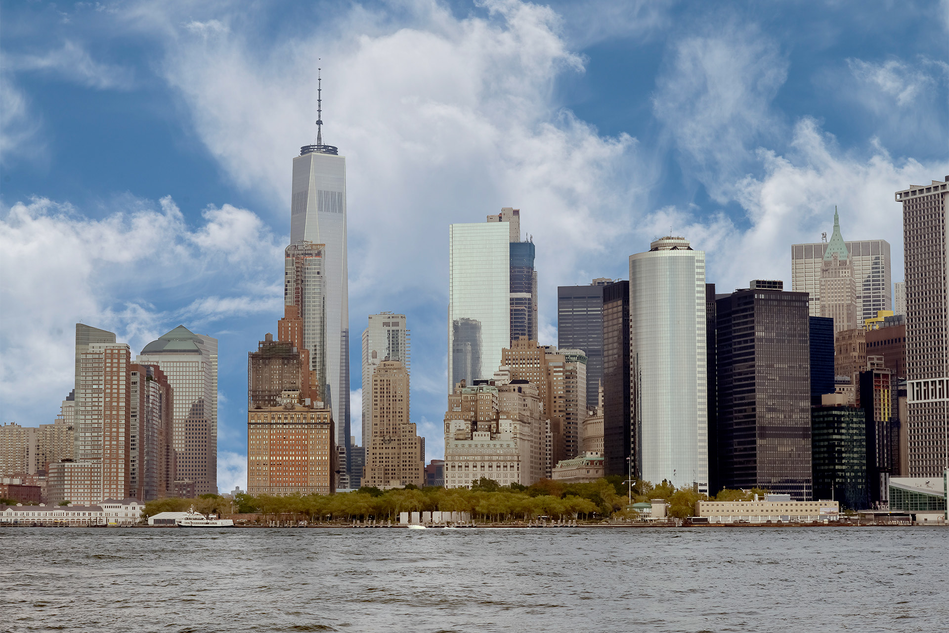 A mixture of old and new buildings in Manhattan, New York City