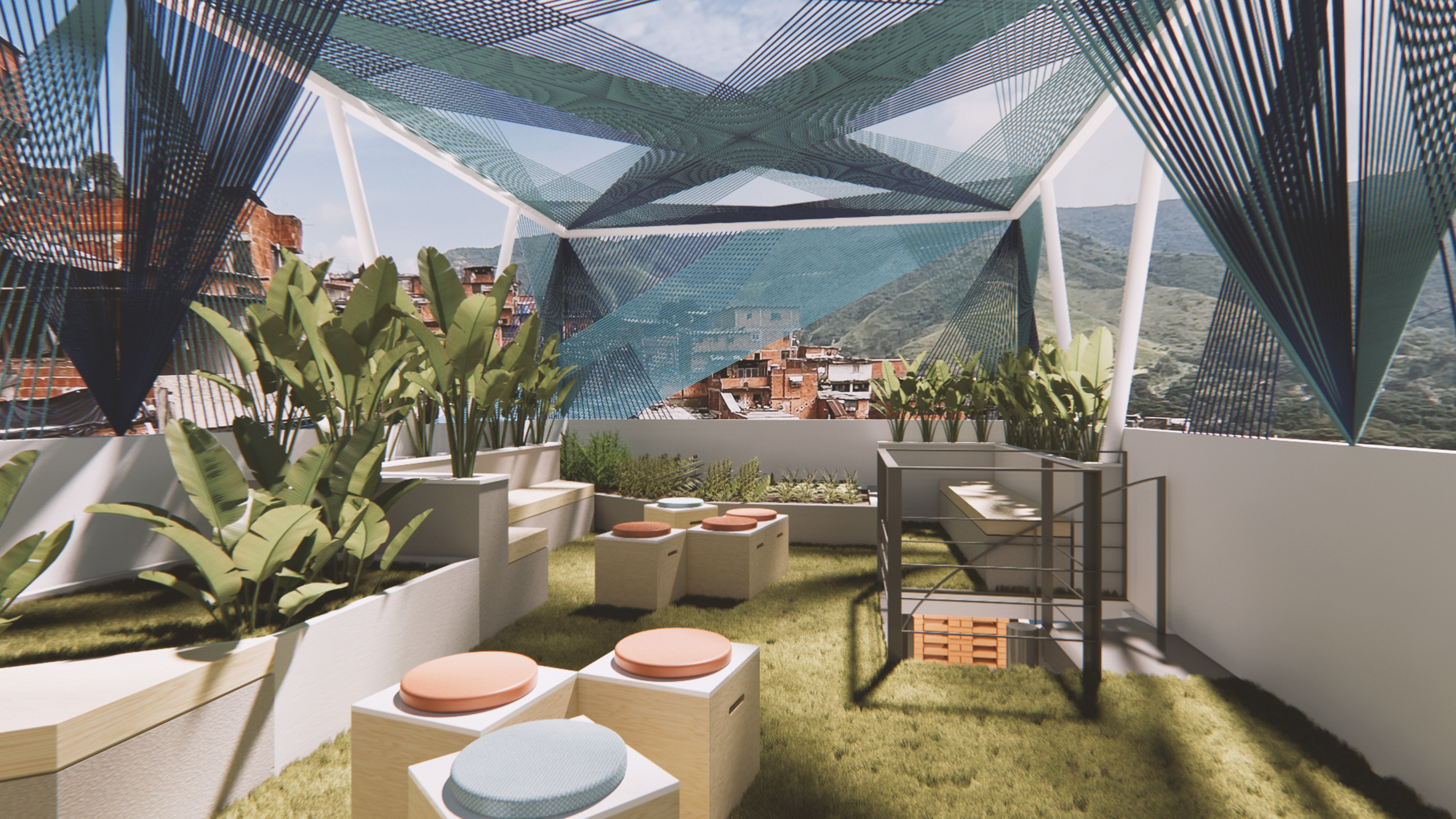 Bar and relaxing area