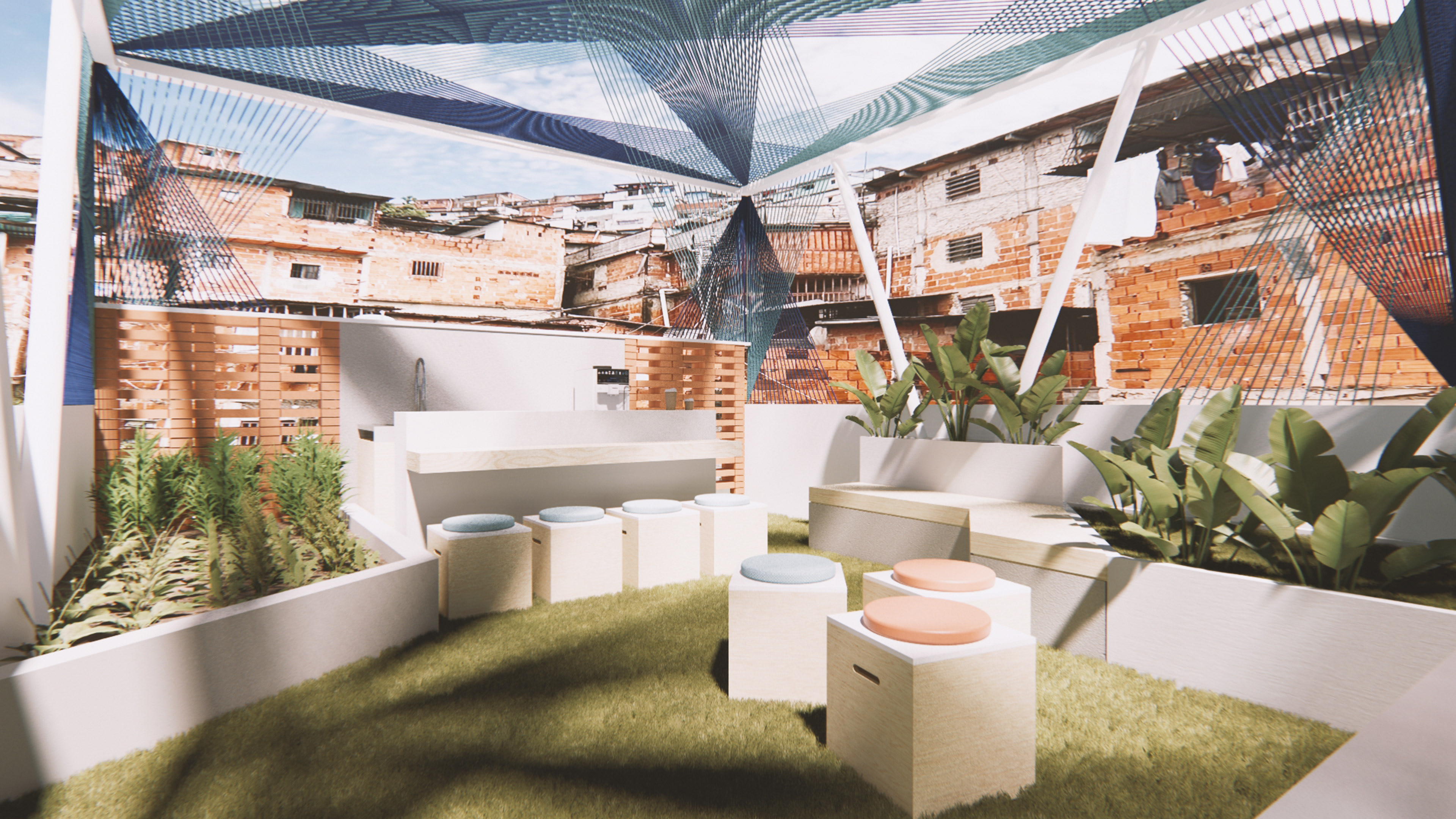 Bar and relaxing area