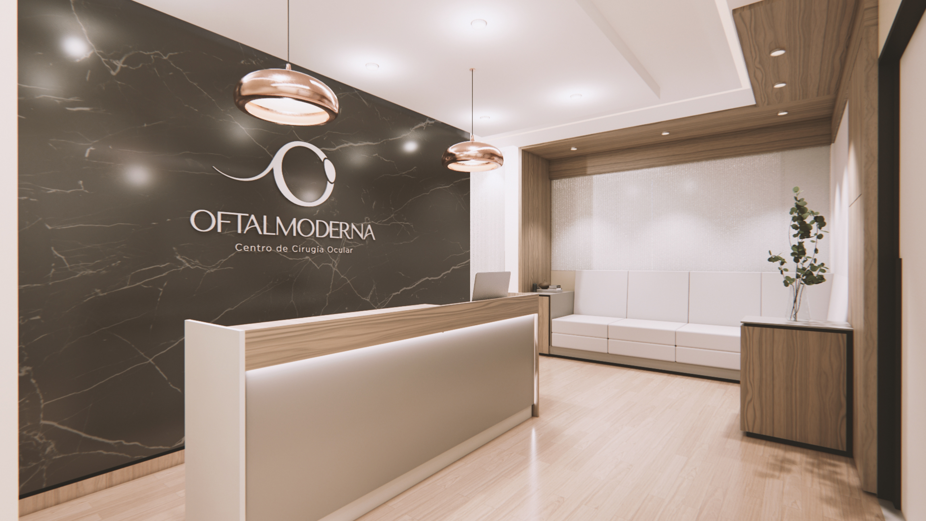 Front desk and waiting area