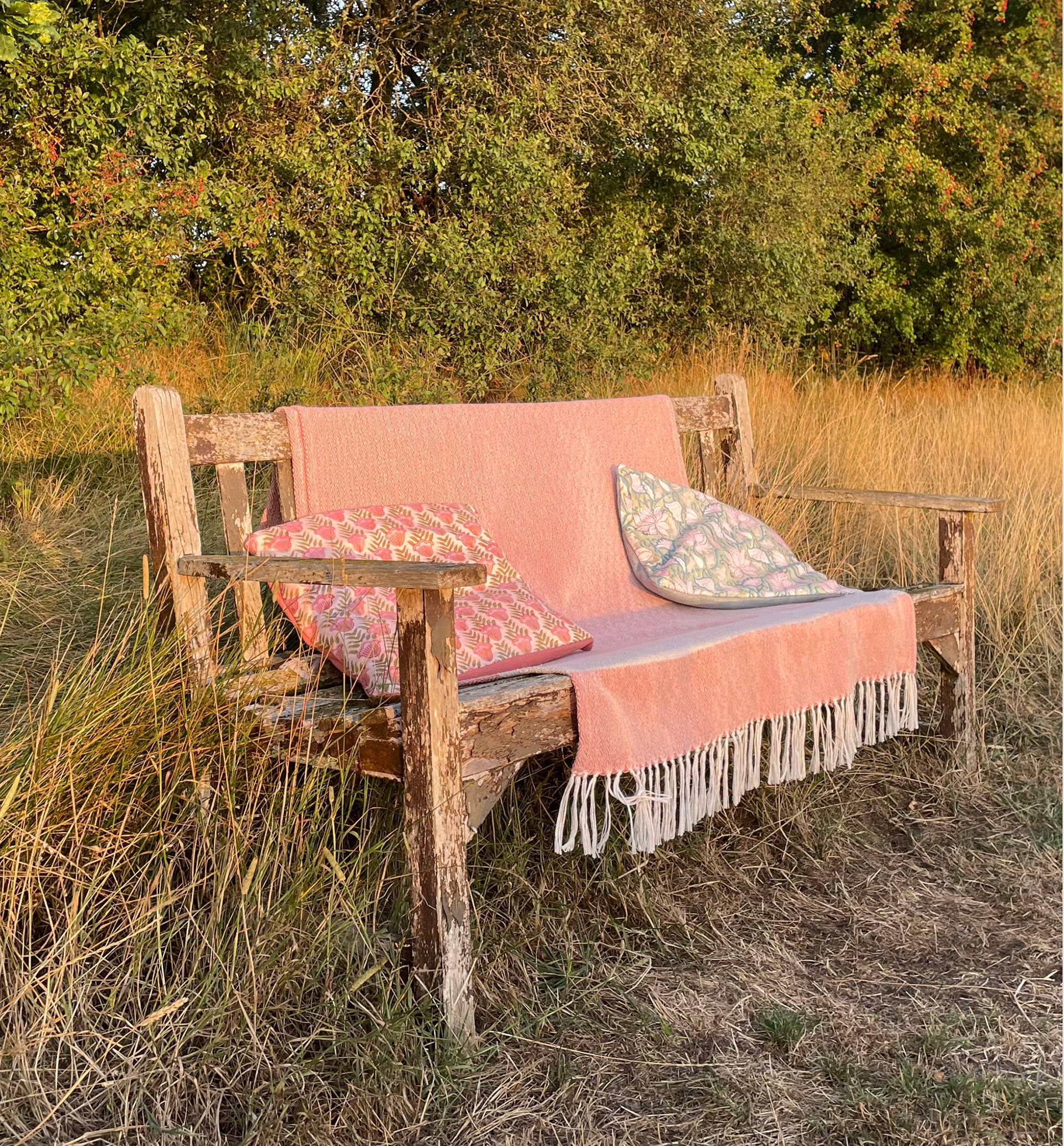 beautiful sunset spot in the private field