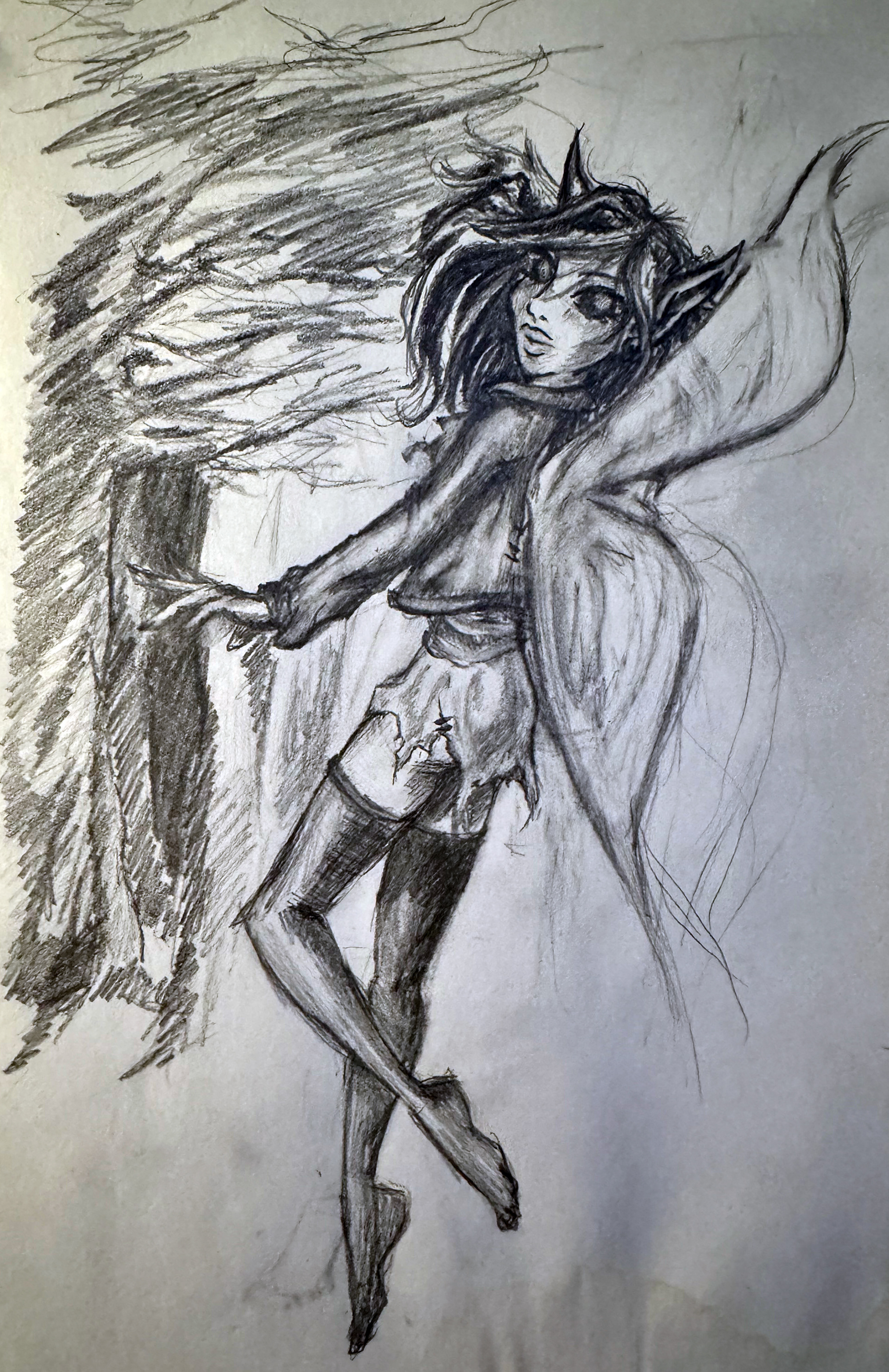 Pixie - Pencil Sketch