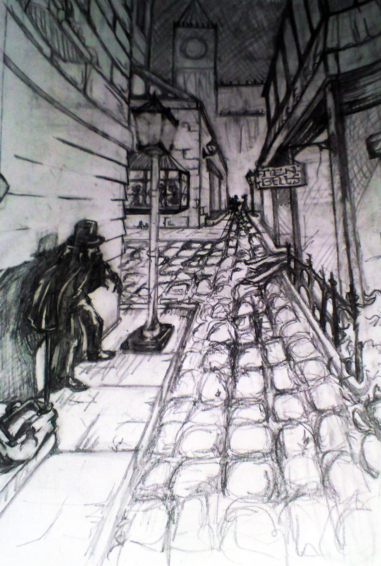 The Ripper 1st Version - Tattoo Design - Pencil