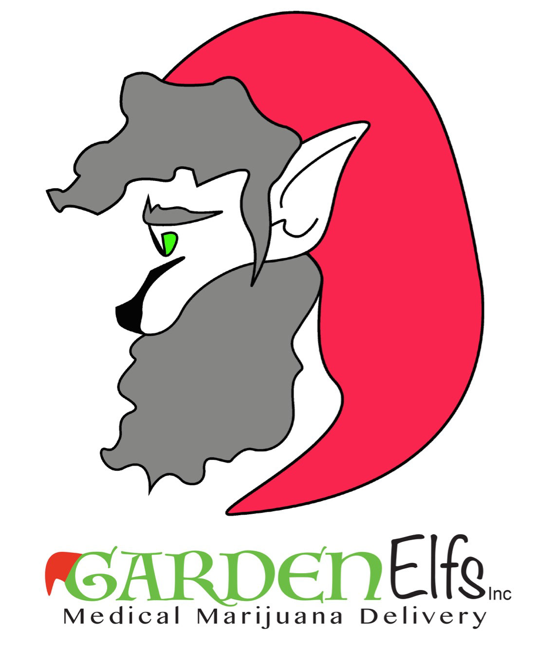 GardenElfs - Original Business Logo for Startup Company - Garden Gnome - Adobe Illustrator