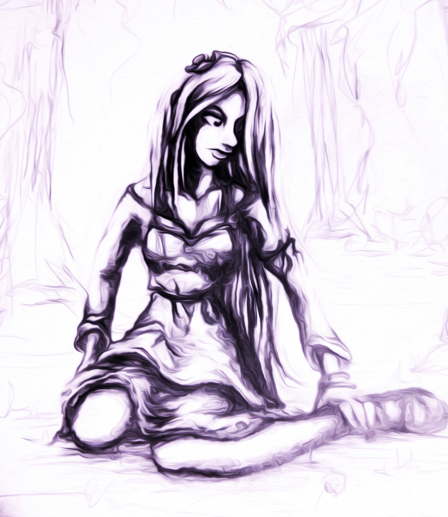 Woodfelt - Pencil - Photoshop Edit