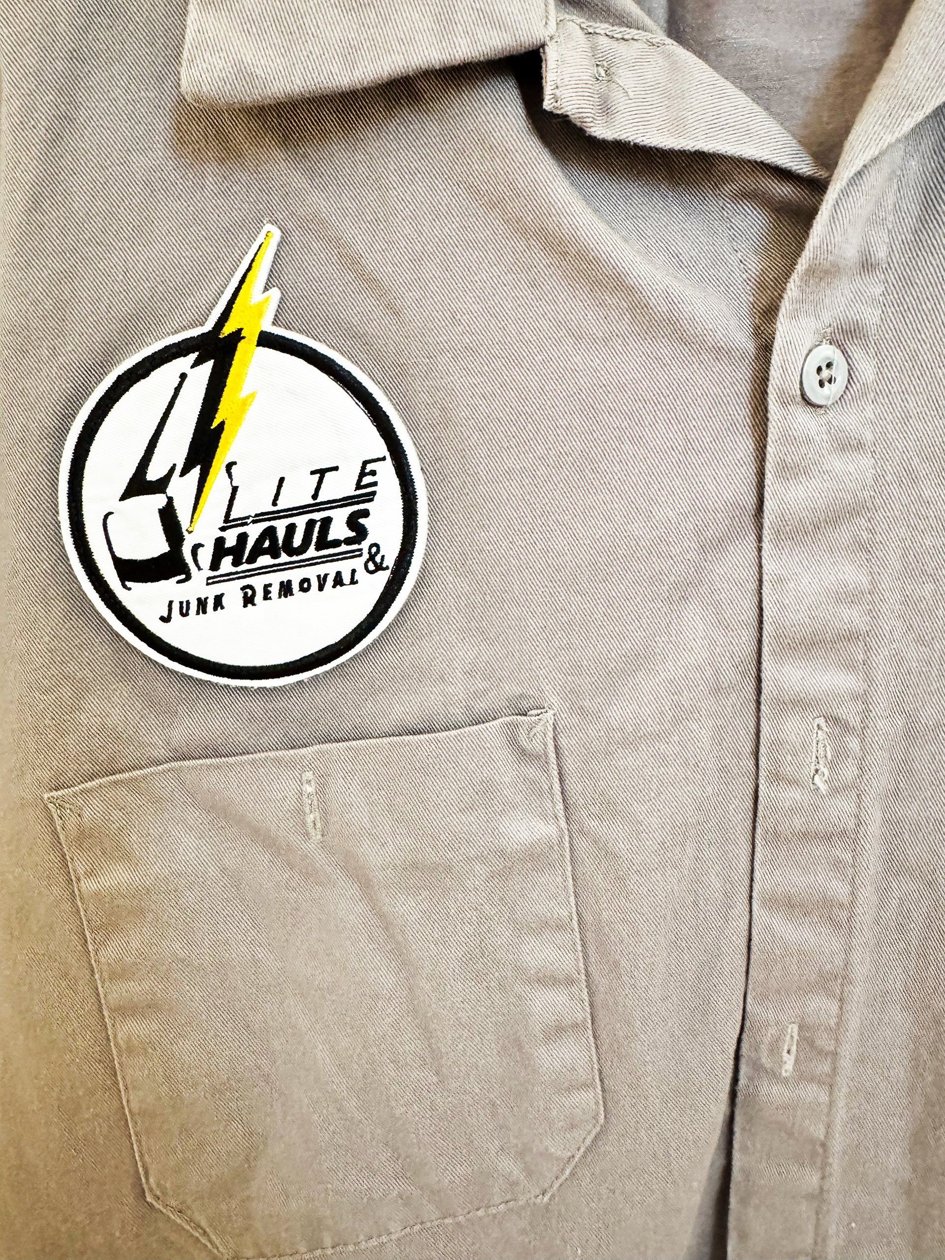 Lite Hauls - Logo - Patch on Work Shirt
