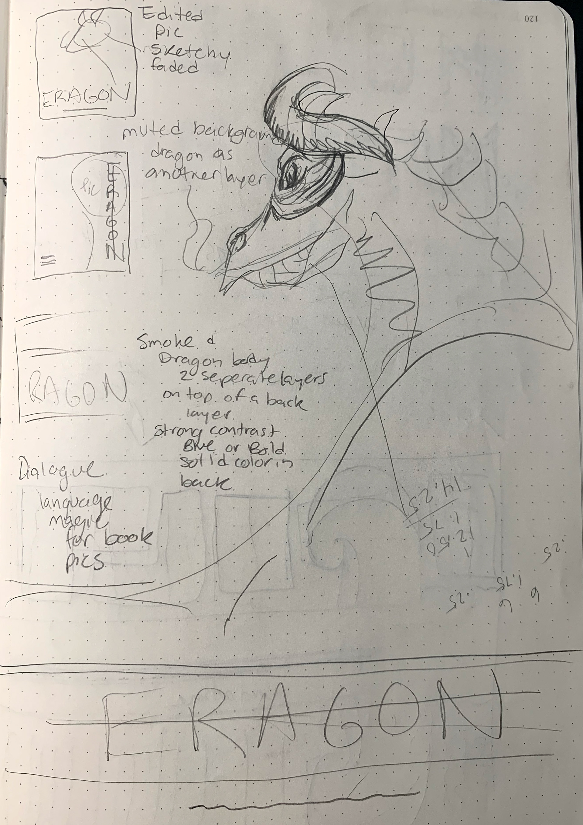 Ideation Sketch of Book Cover
