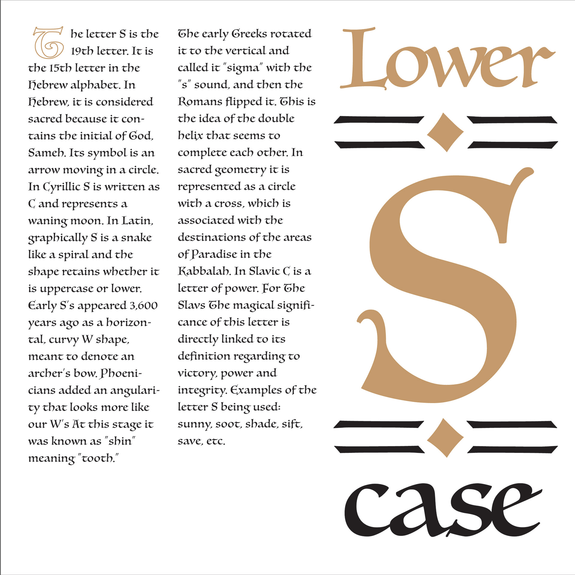 Lowercase S Updated - Letterform Composition - Illustrator
