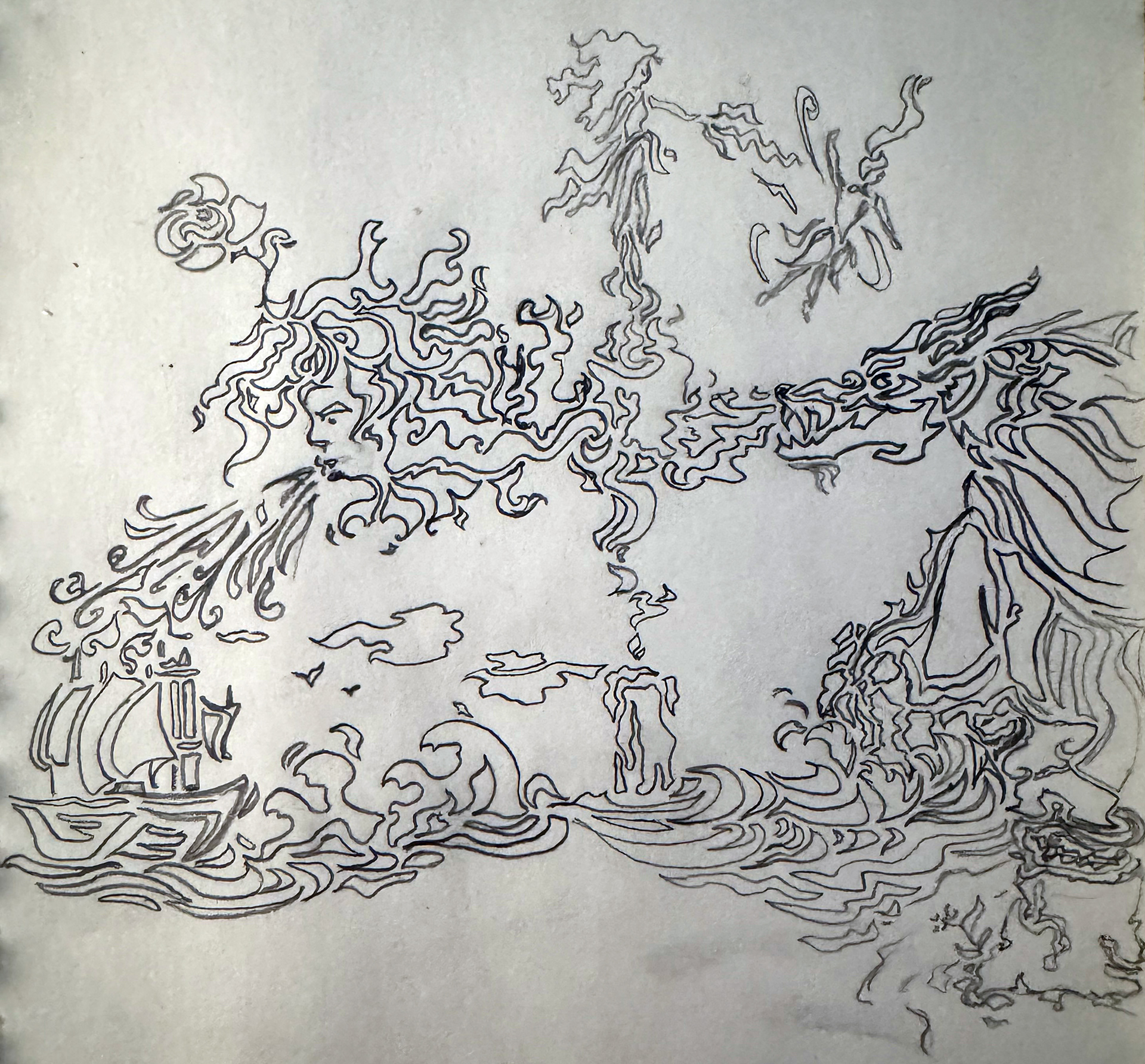 Storybook Outline - Pencil Sketch