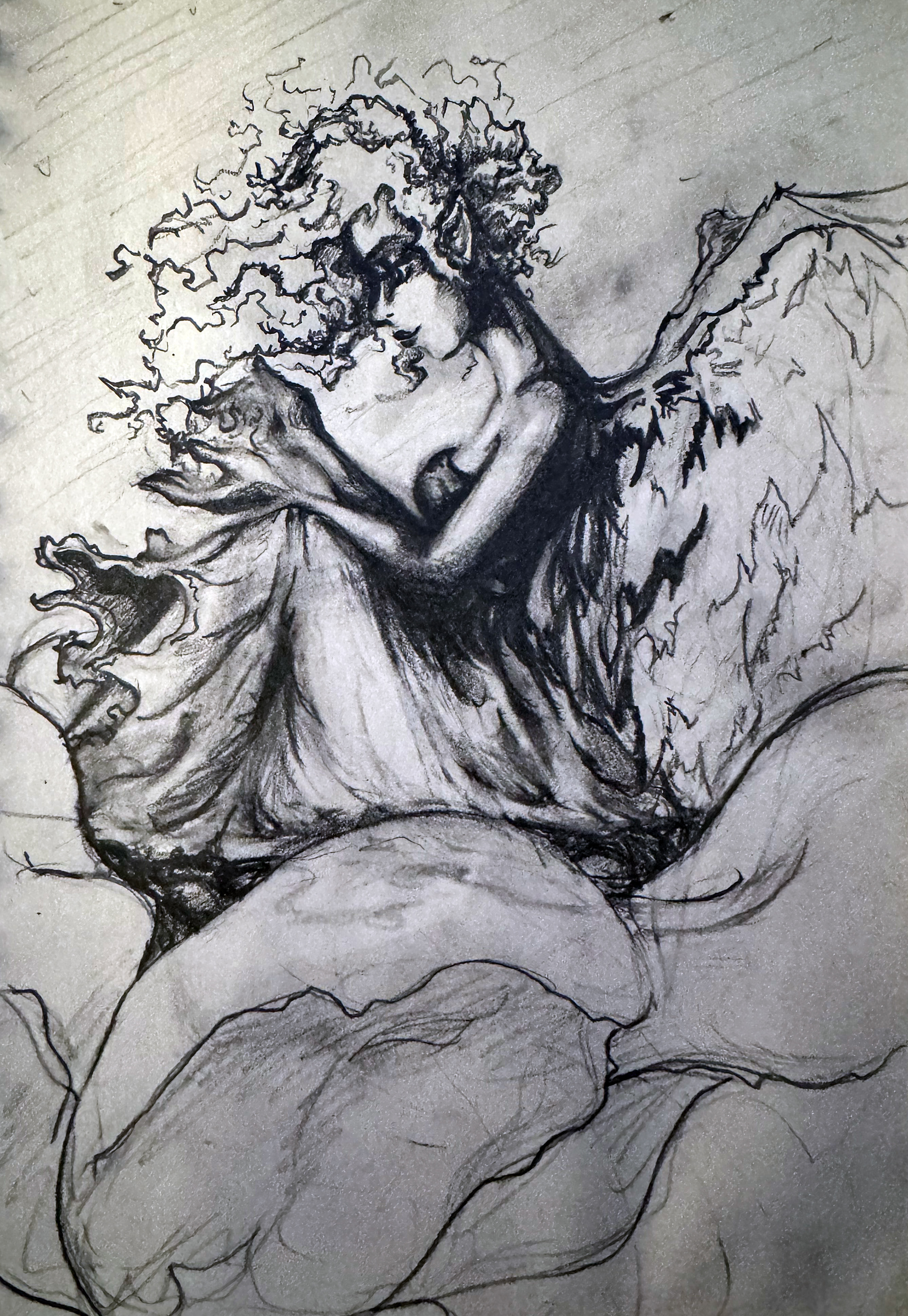 Pet Fairy 2nd Version Sketch - Pencil