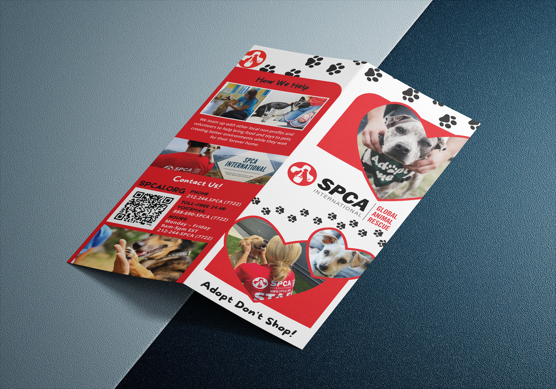 SPCAI Brochure - Front & Back Covers Mockup